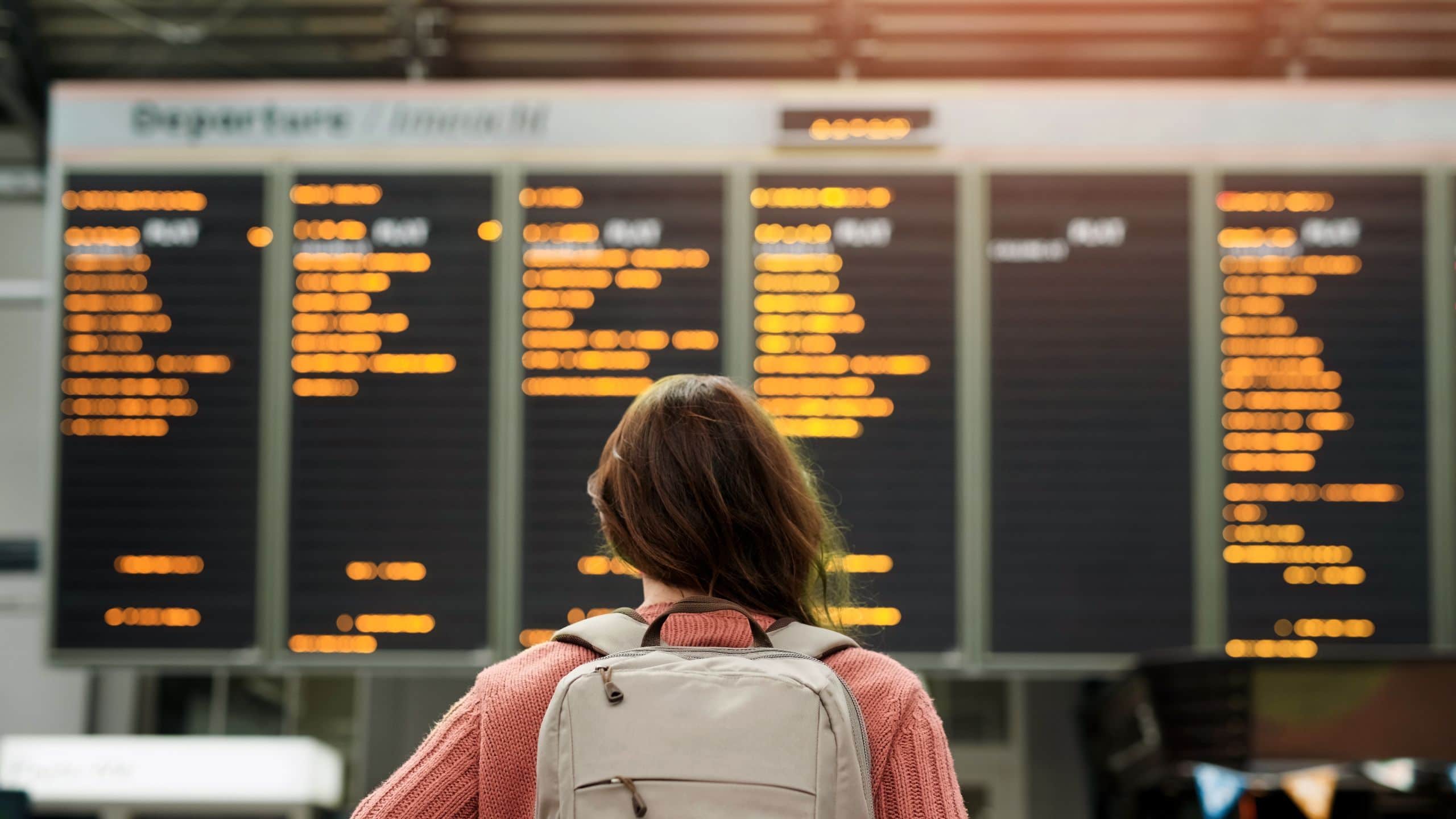 Woman At Train Station