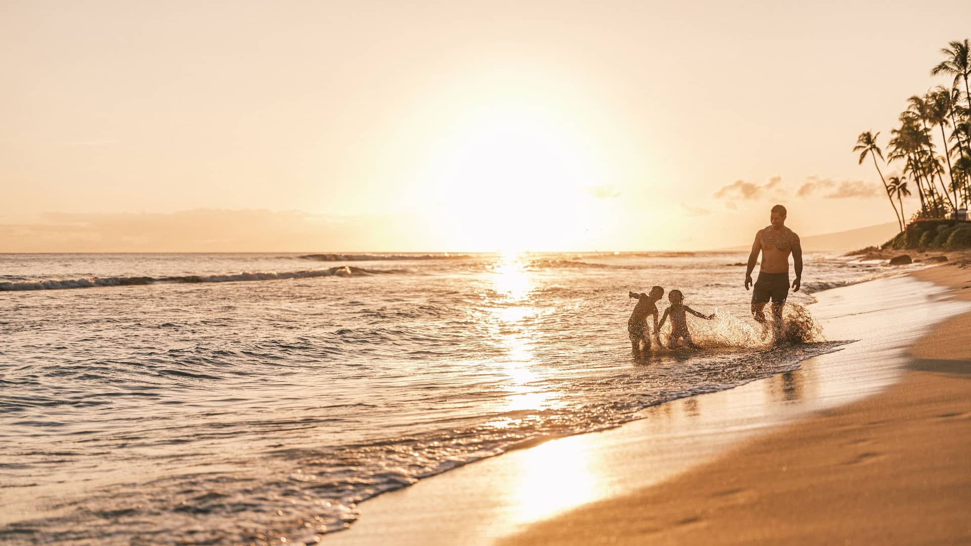 Hyatt Regency Maui Resort and Spa Beach Dad And Kids