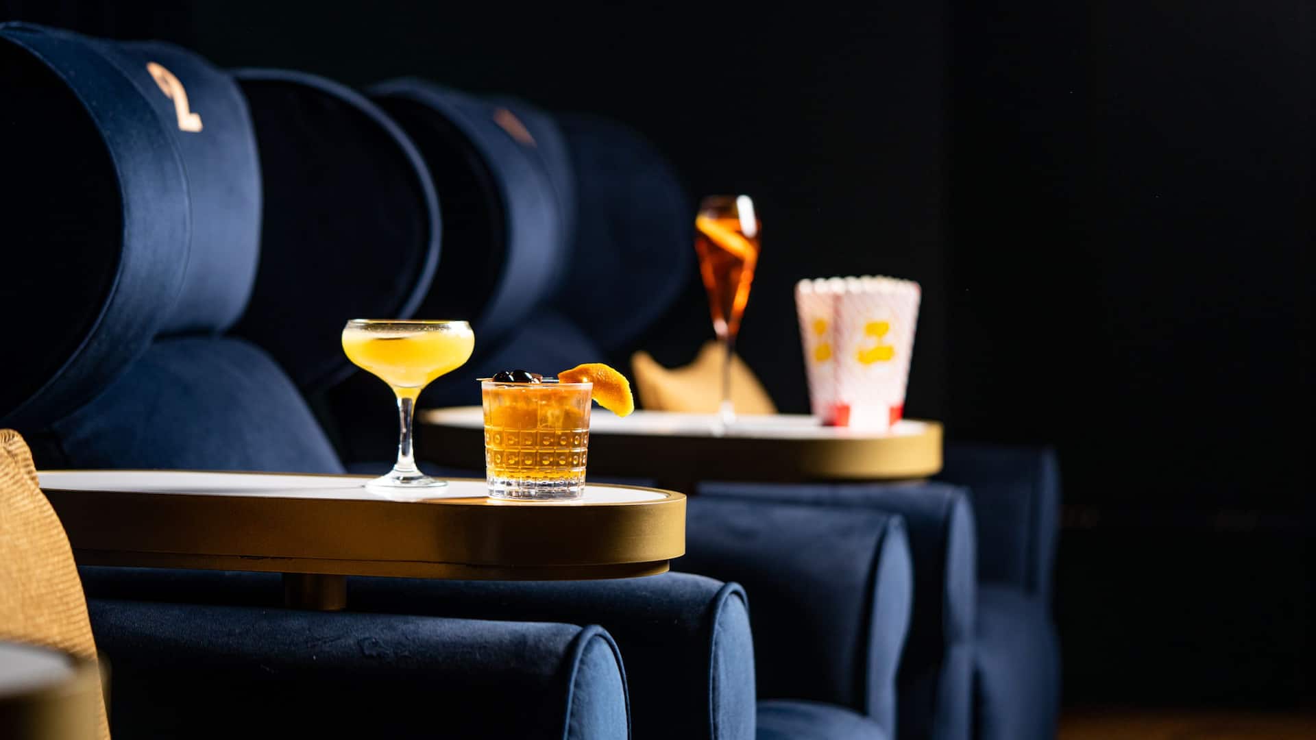 Hyatt Regency Greenwich Movie Theatre Drinks