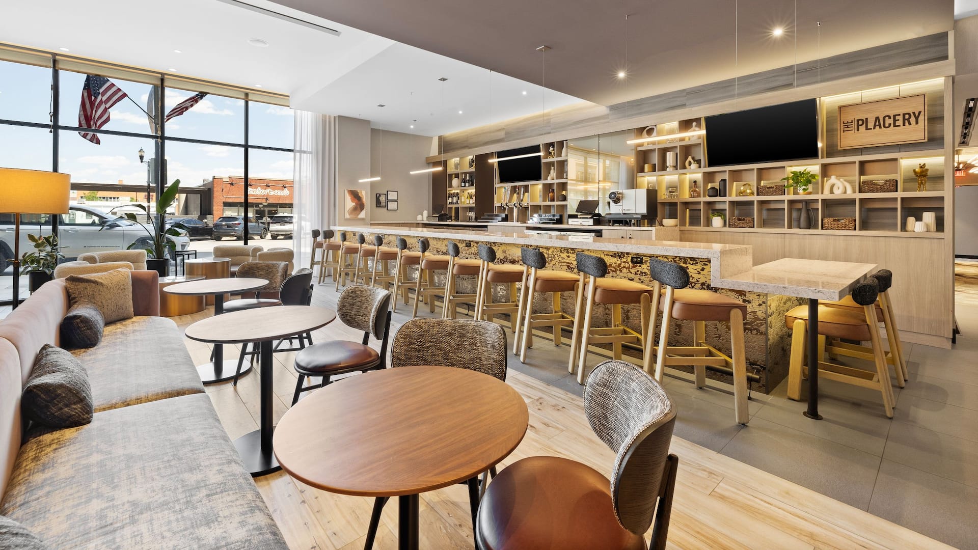 3 of 3 Hyatt Place Rapid City / Downtown The Placery Seating And Window View