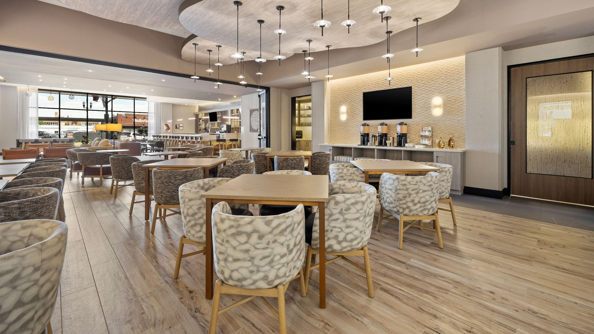 2 of 2 Hyatt Place Rapid City / Downtown Dining Room Area And Coffee Station