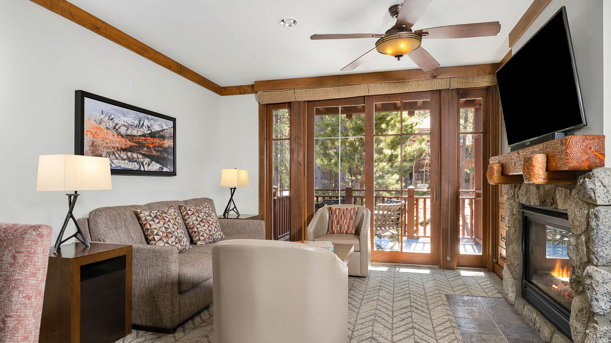 Hyatt Vacation Club at High Sierra Lodge Living Room Balcony