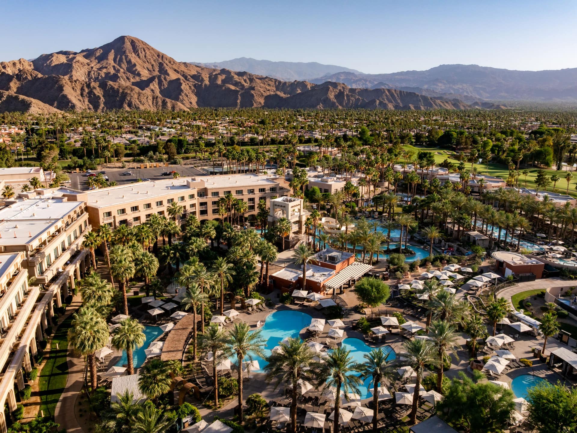 Grand Hyatt Indian Wells Resort & Villas Aerial View Wide