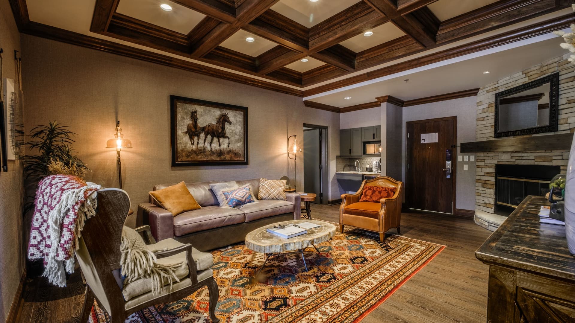 Hyatt Place Fort Worth Historic Stockyards John Wayne Suite Living Room
