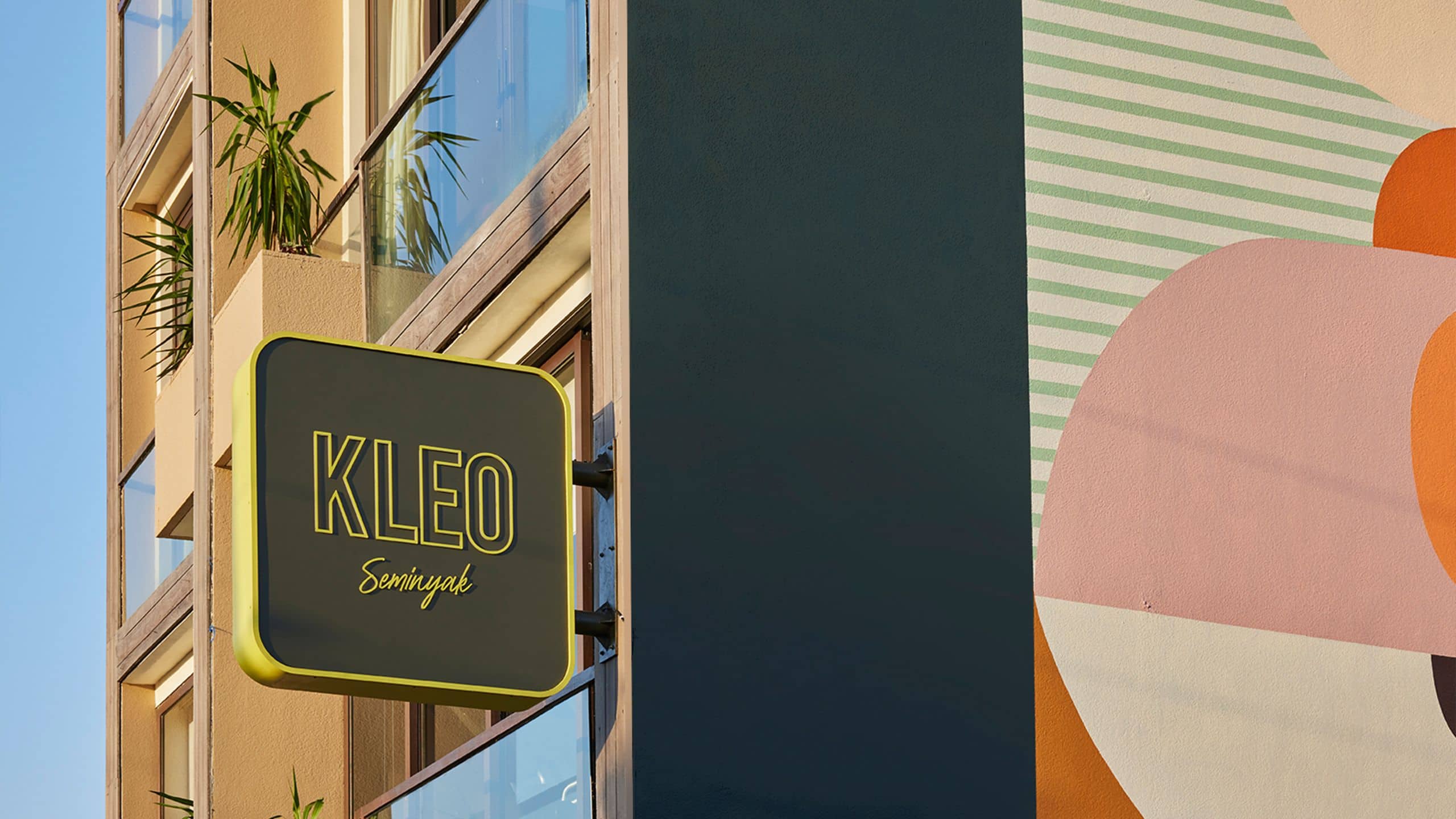 KLEO Seminyak Mural Facade And Logo