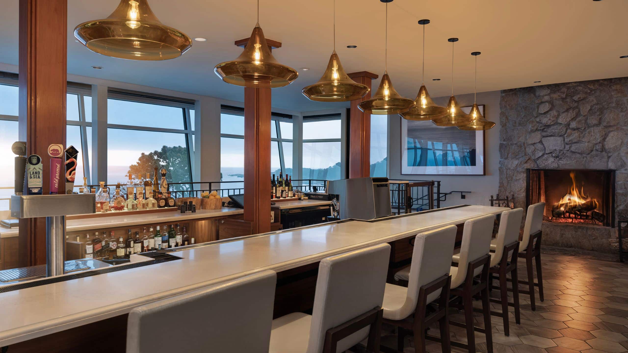 Hyatt Vacation Club at Highlands Inn Pacifics Edge Bar Length Sunset