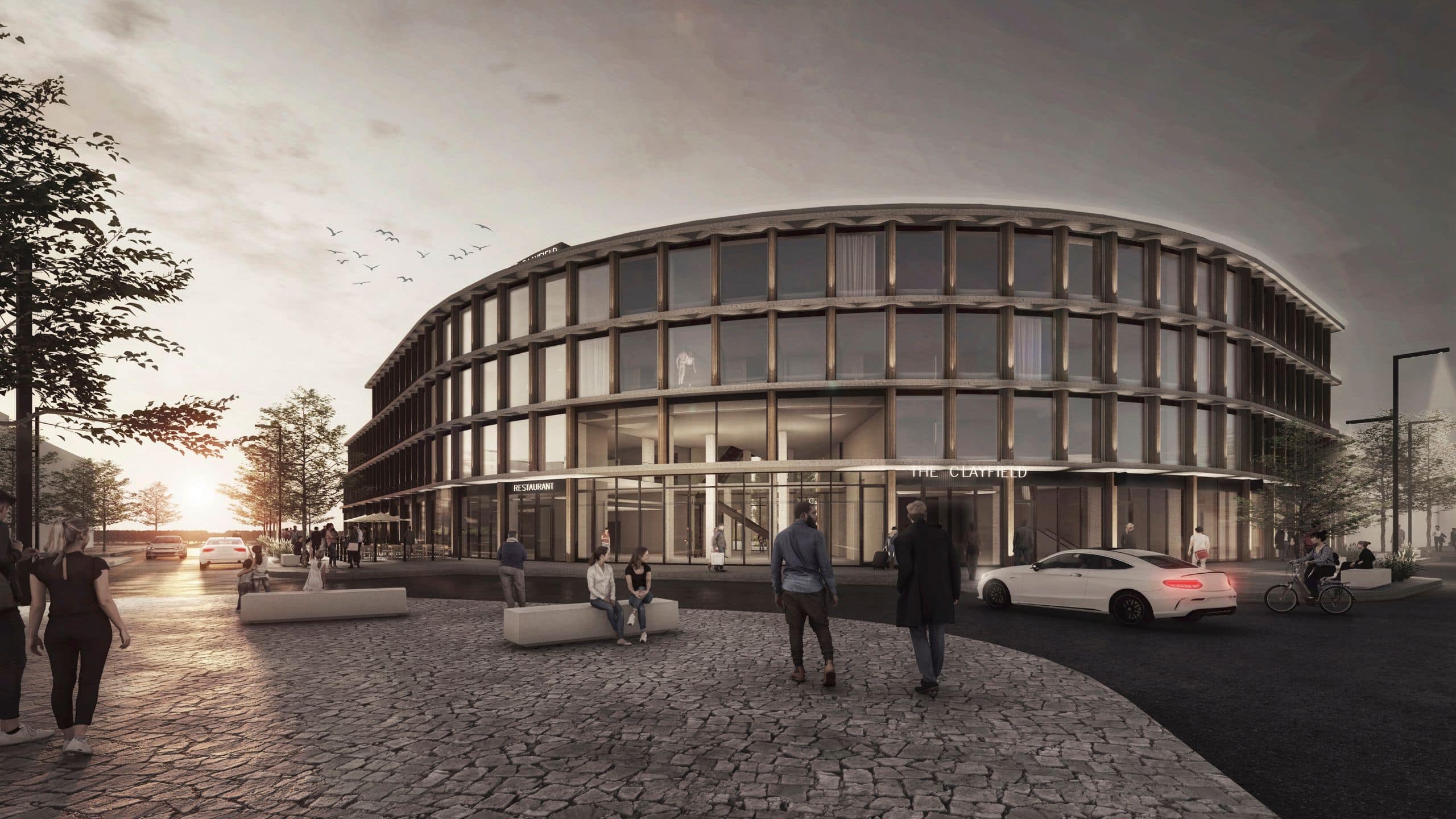 The Clayfield The Canopy Evening Wide View