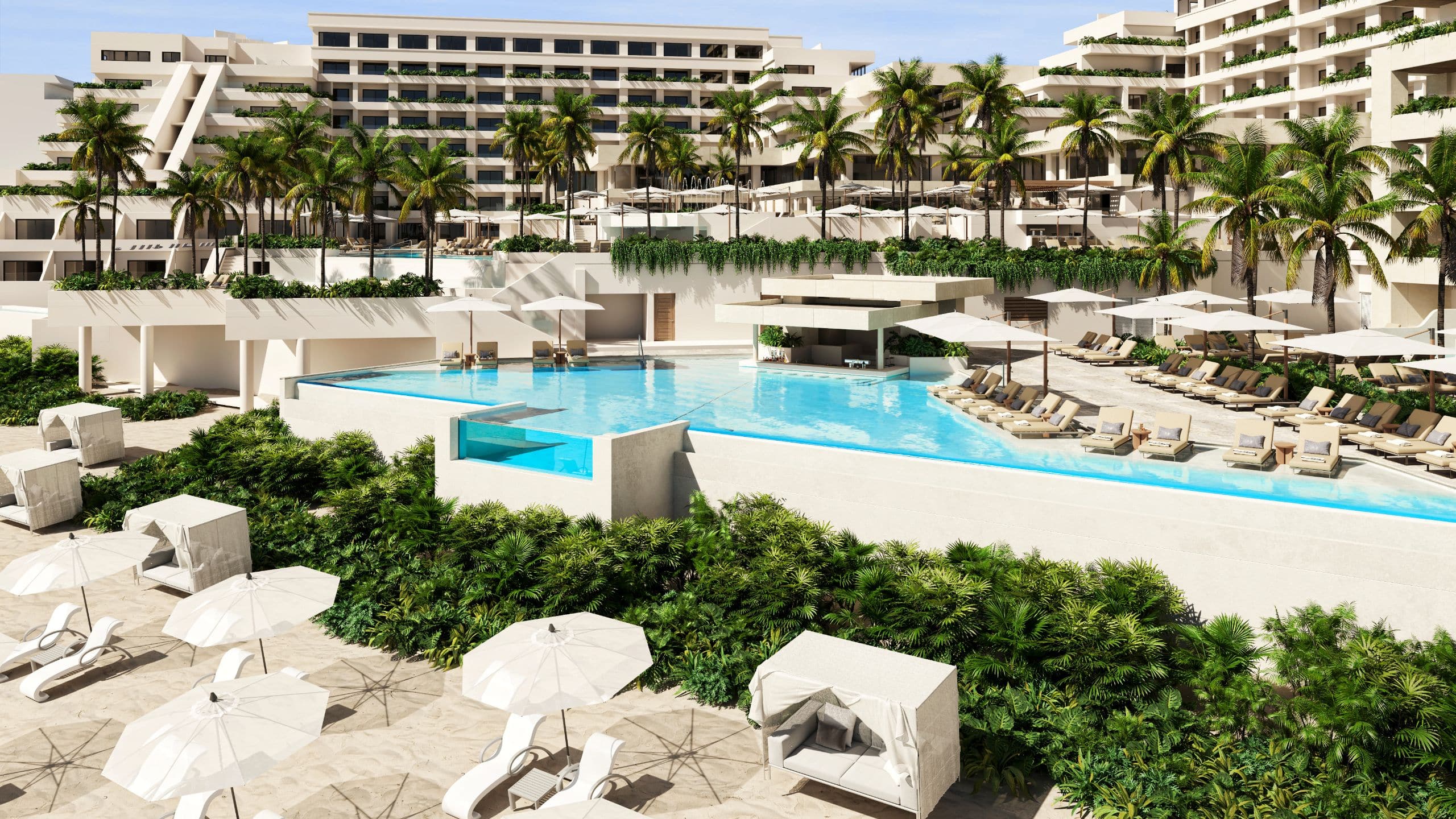 Secrets Mirabel Cancun Resort & Spa Pc Pool From Beach