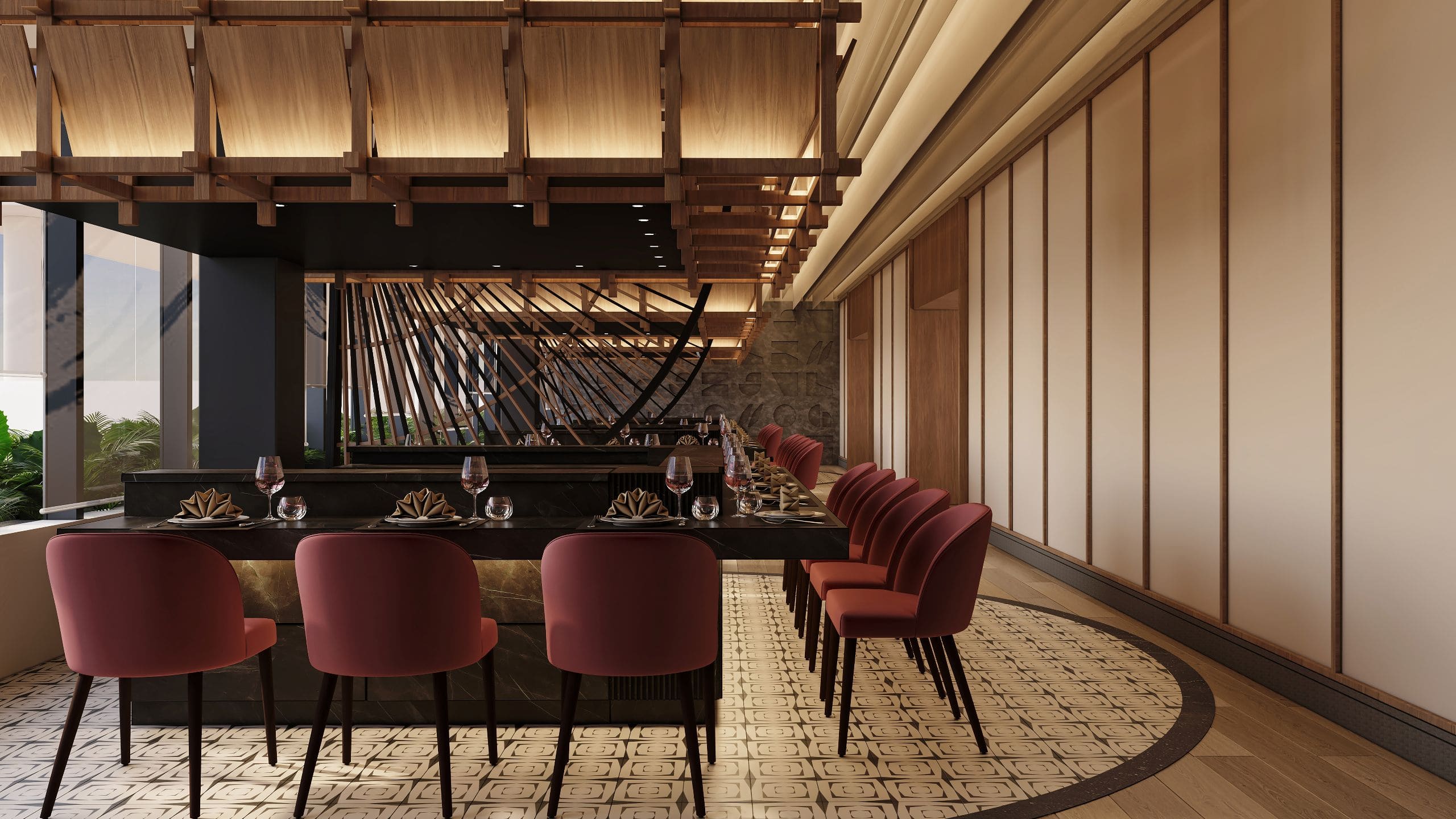 Secrets Mirabel Cancun Resort & Spa Asian Restaurant Seating