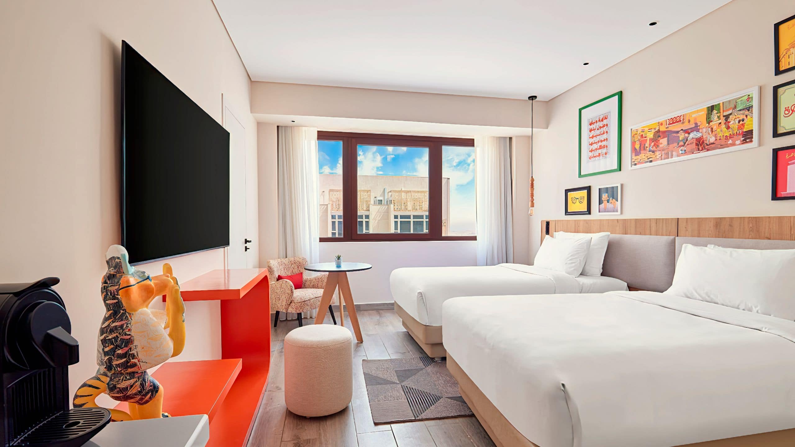 2 of 5 Hyatt Centric Cairo West Twin Bed City View