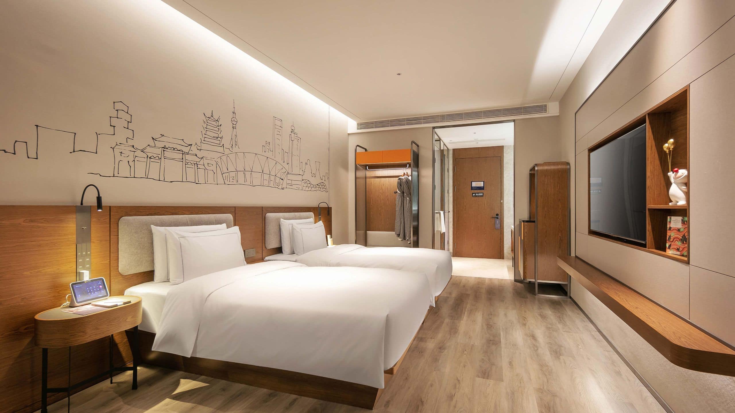 UrCove Foshan Downtown Deluxe Twin Beds