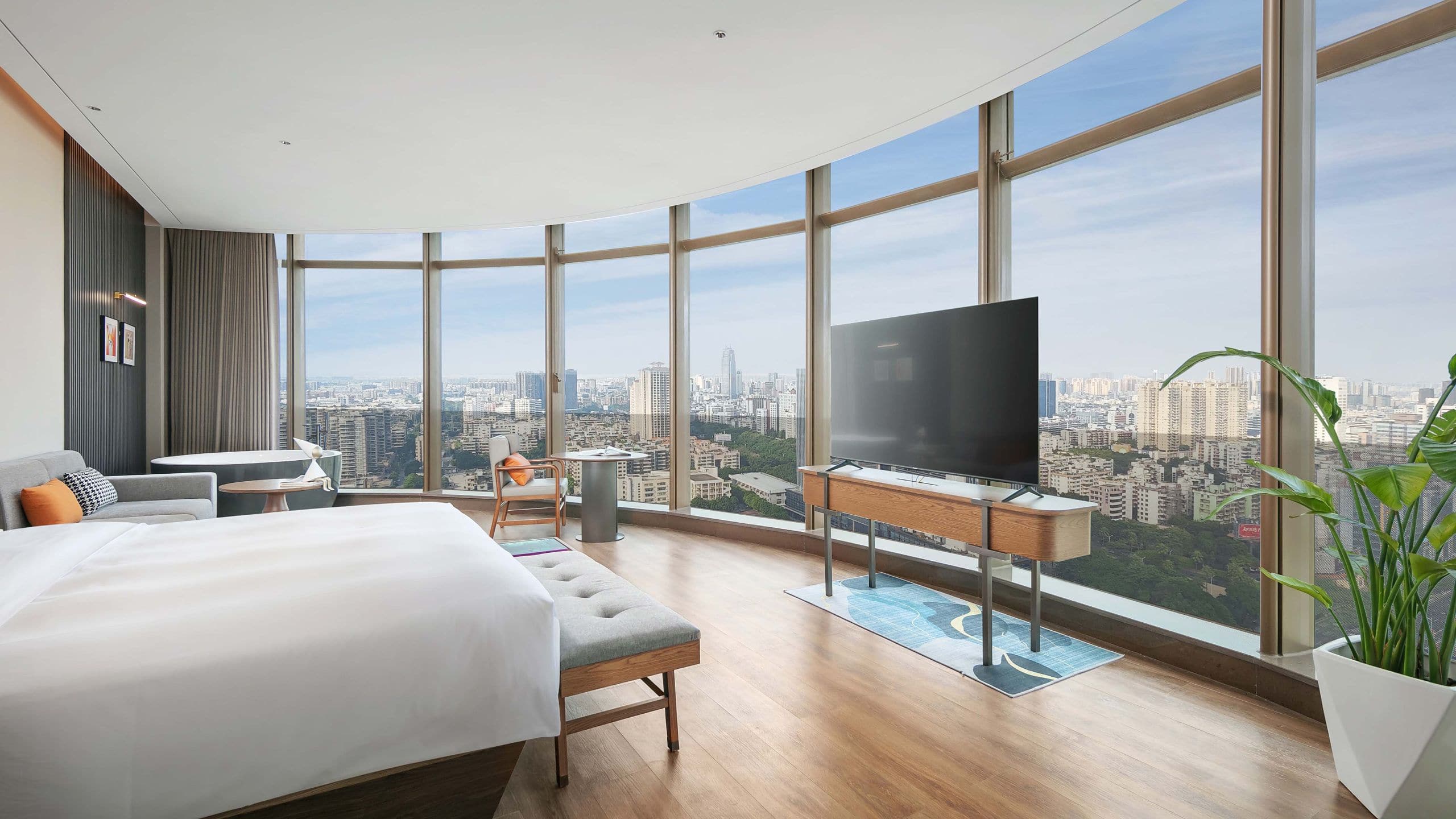 UrCove Foshan Downtown Executive City View King Tv