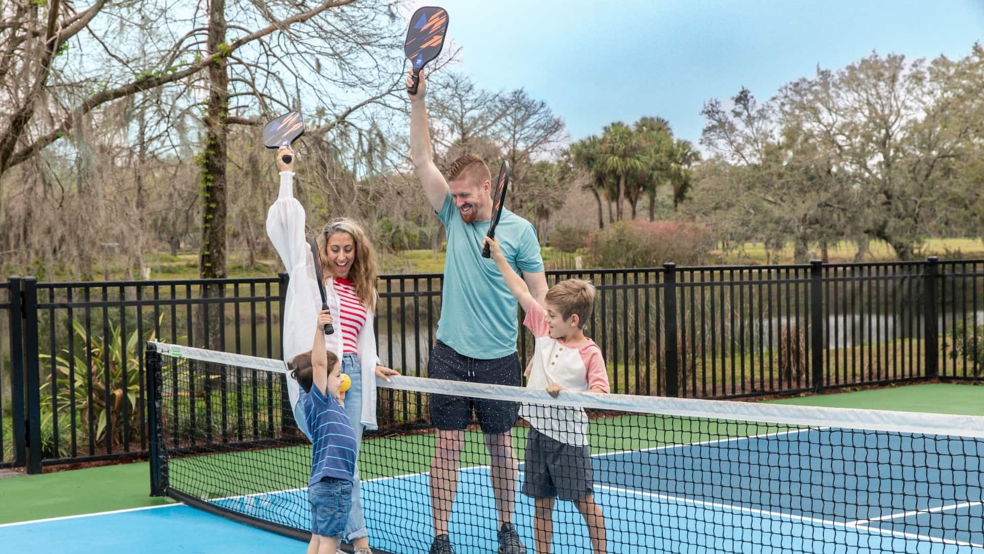 Hyatt Regency Grand Cypress Resort Pickleball Family High Five