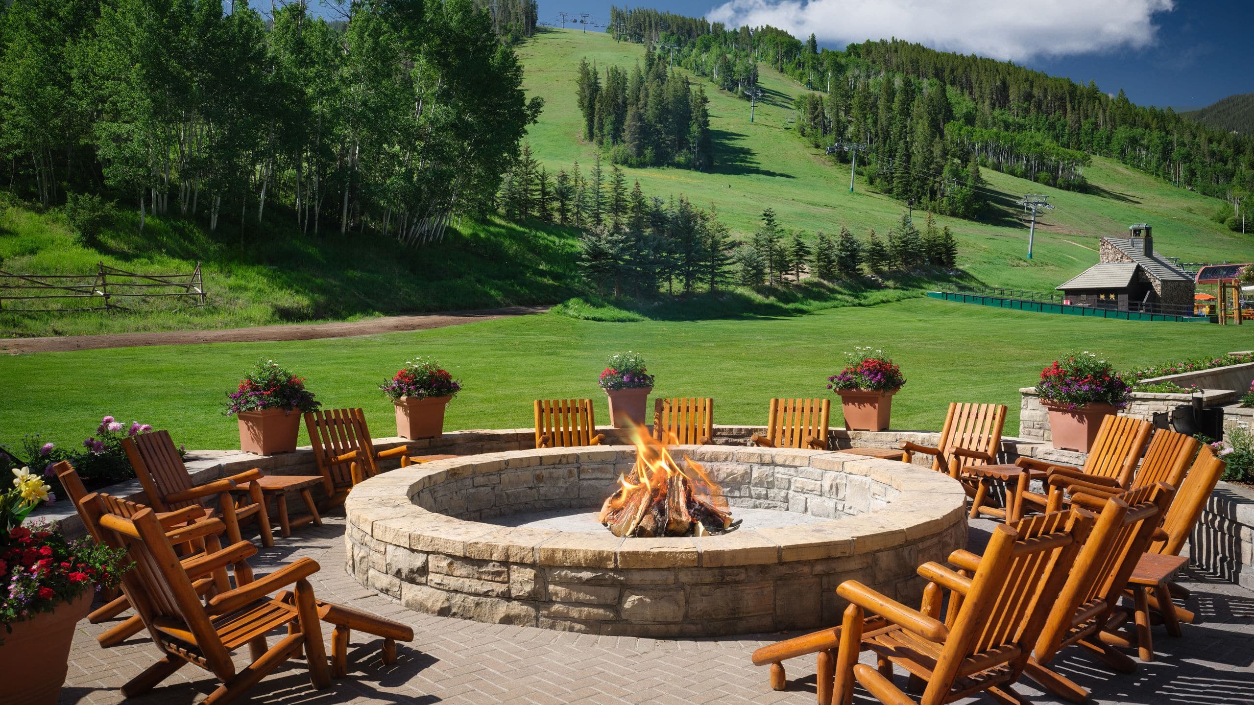 The Residences at Park Hyatt Beaver Creek Firepit With Seating