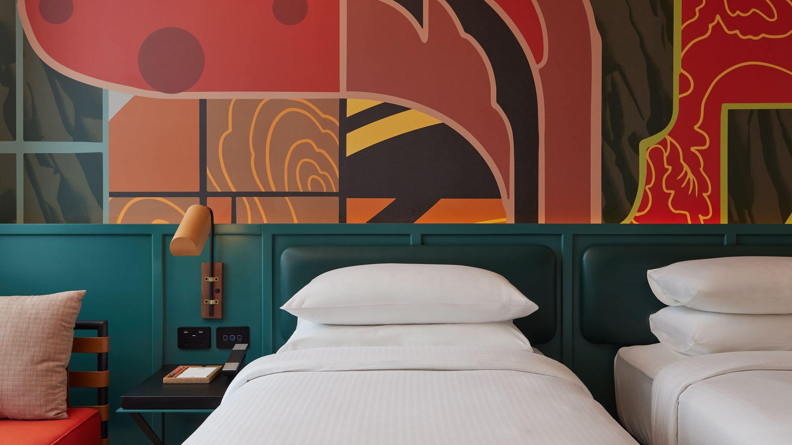 2 of 4 Caption by Hyatt Central Sydney Standard Twin Headboard