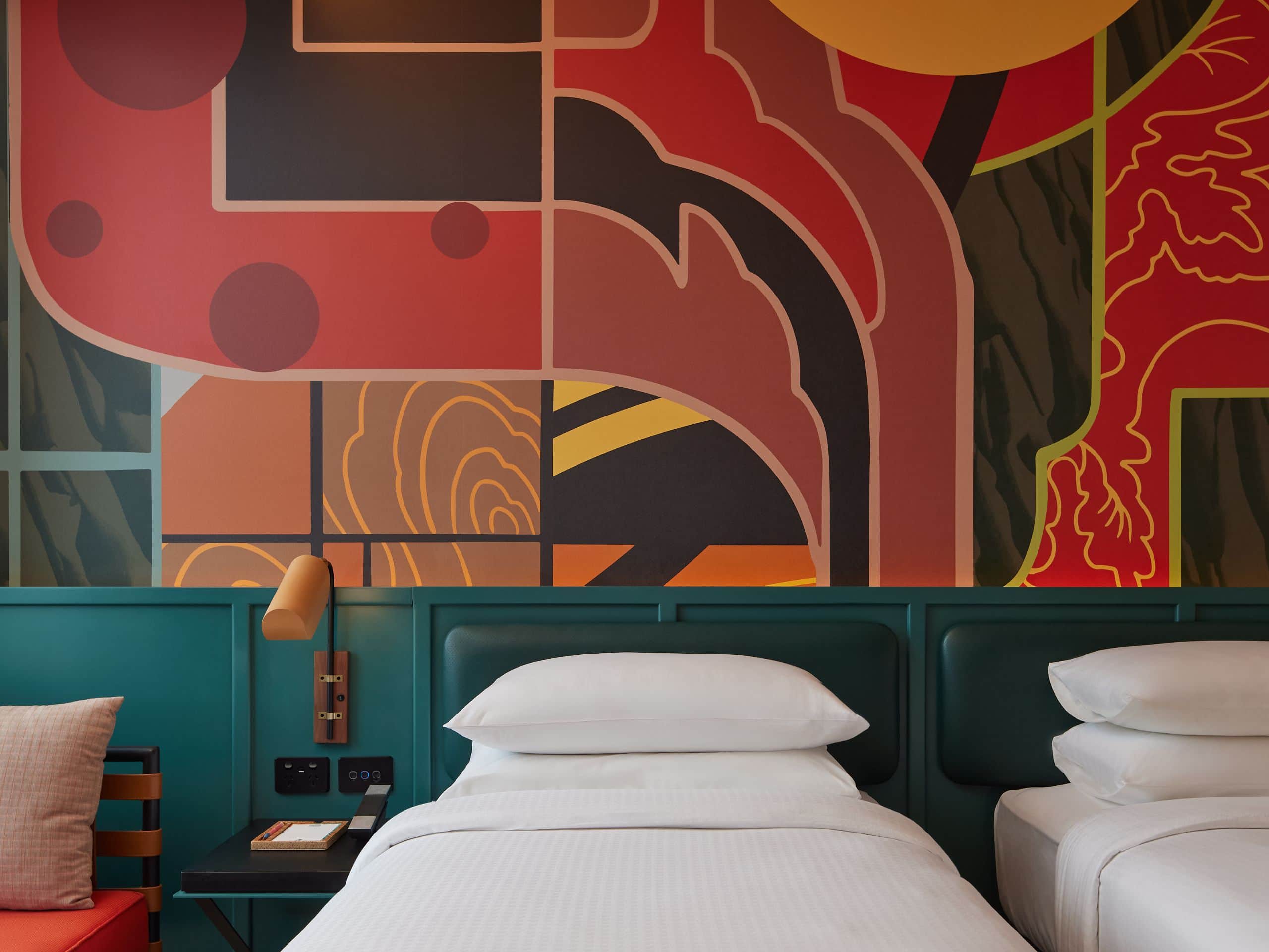 Caption by Hyatt Central Sydney Standard Twin Headboard