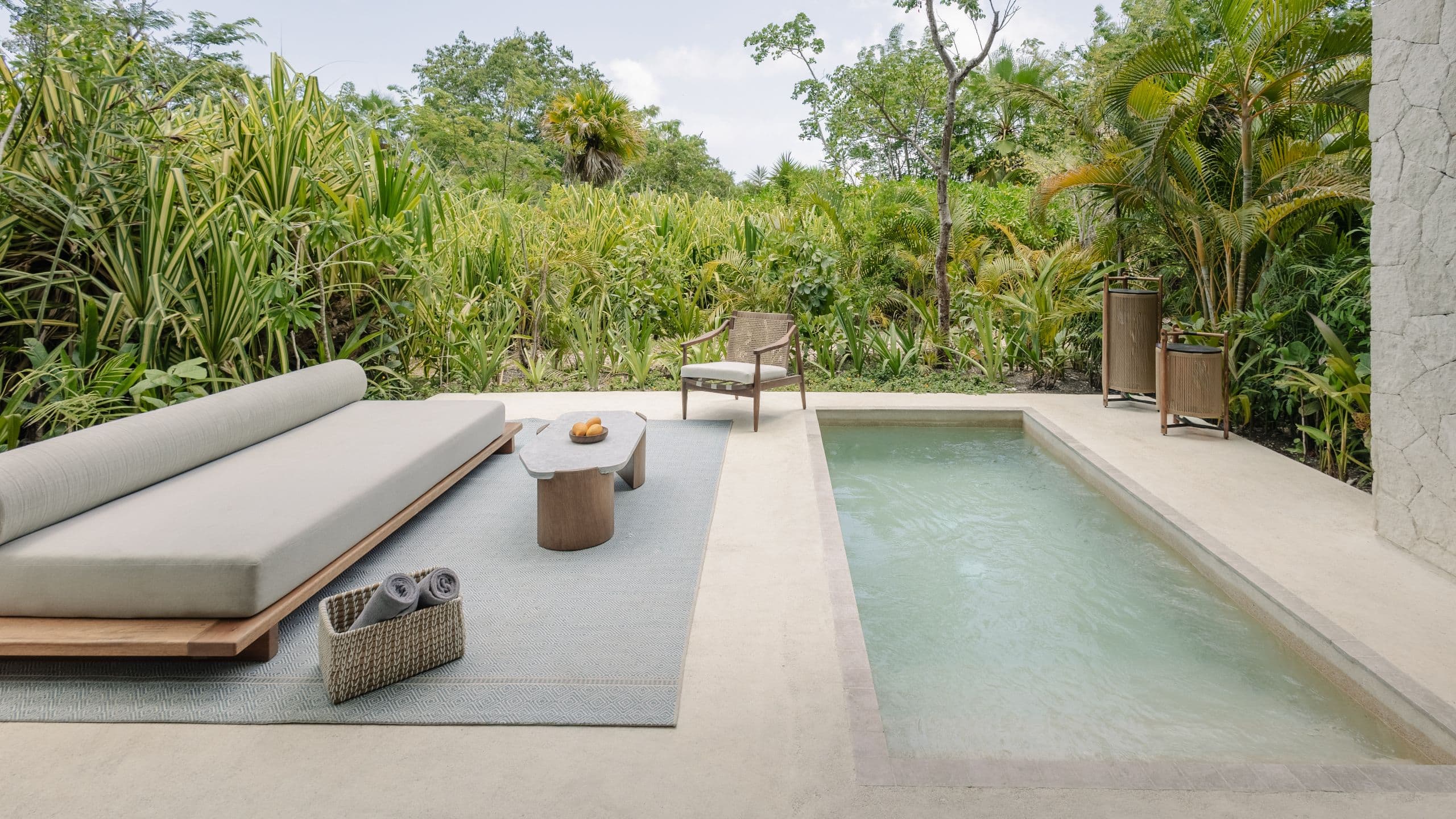 Alila Mayakoba Plunge Pool And Patio Furnishings Wide