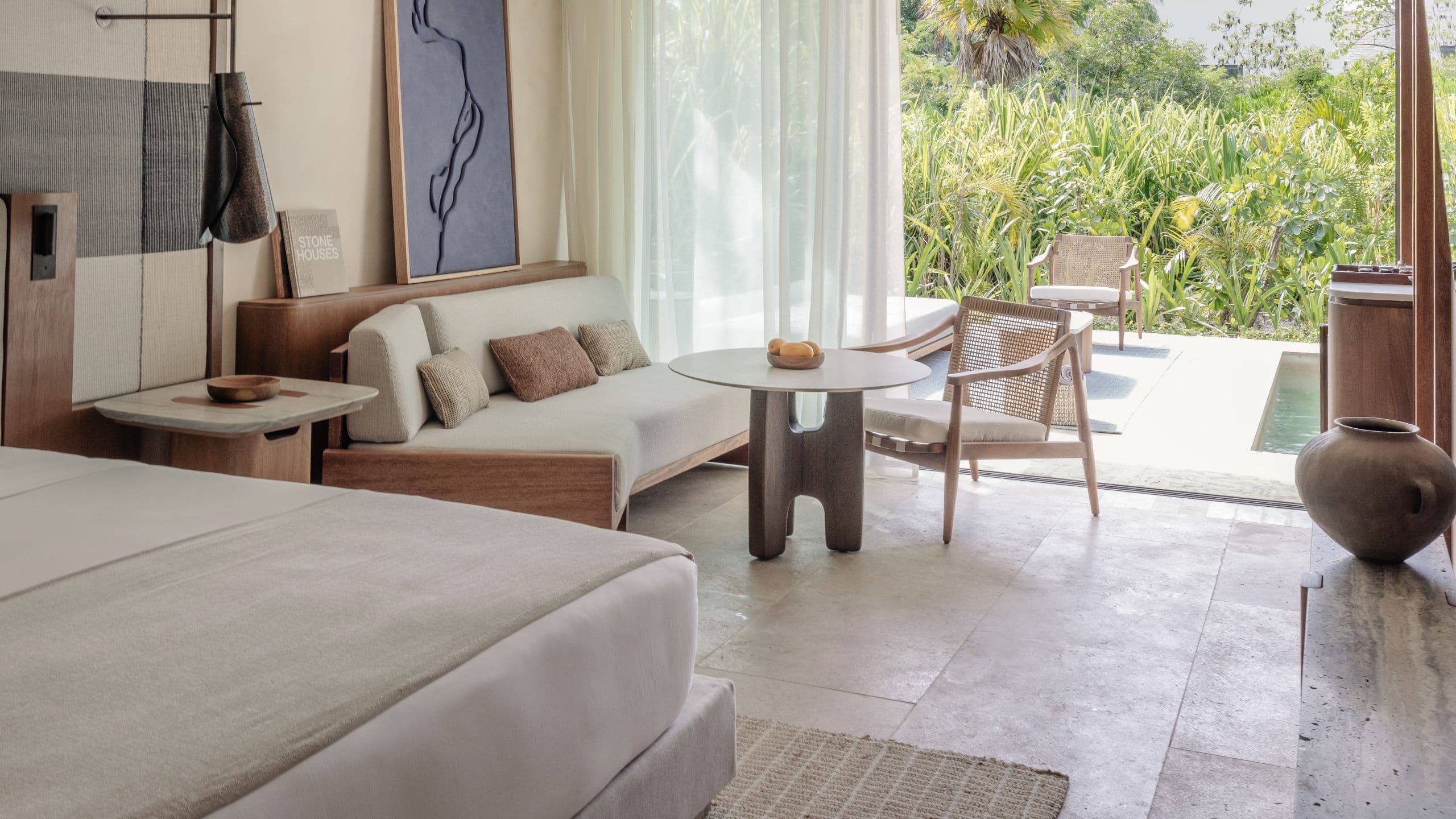 Alila Mayakoba Sitting Area With View To Plunge Pool Patio