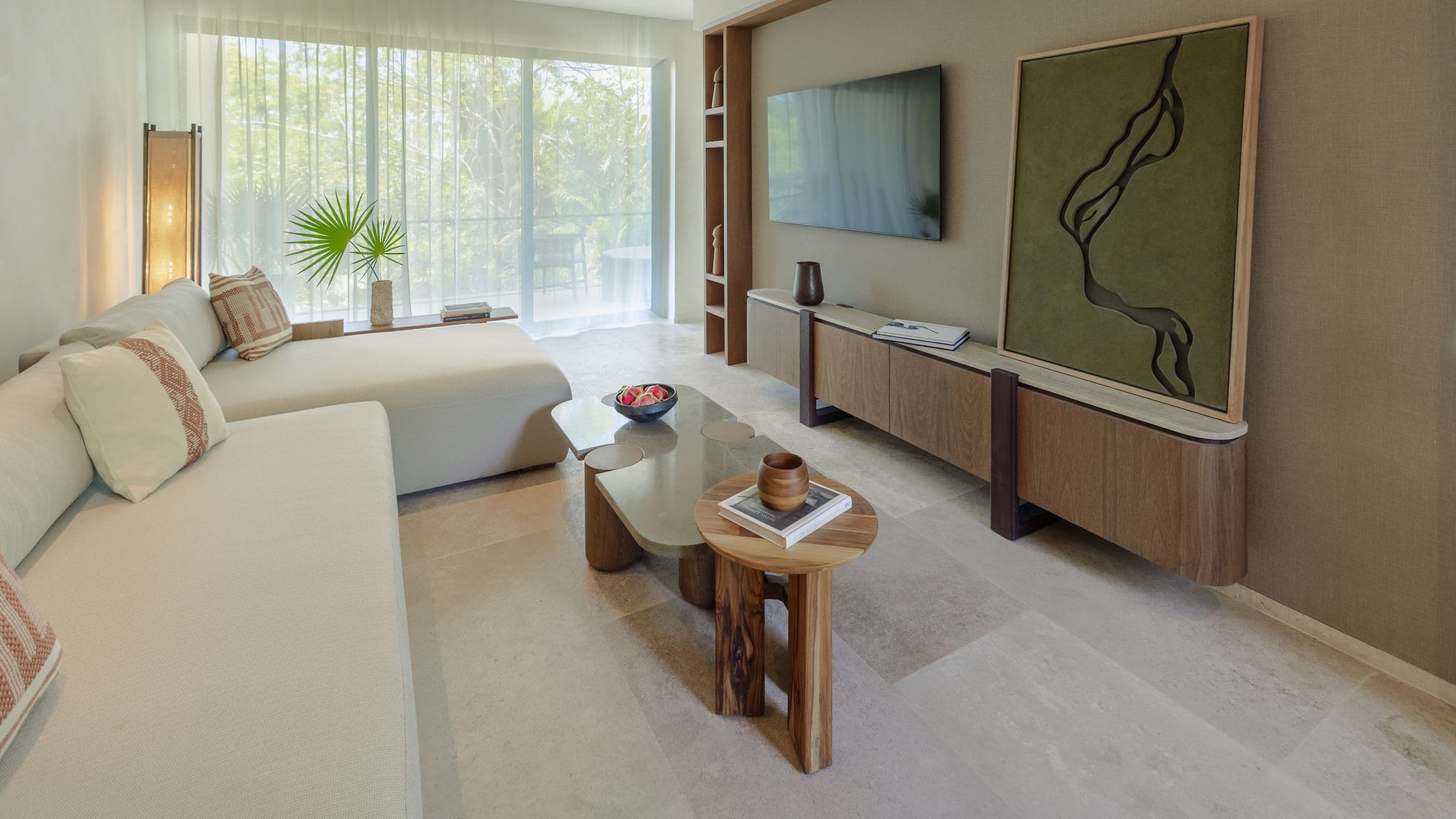 2 of 4 Alila Mayakoba Suite Living Room And Entertainment Console