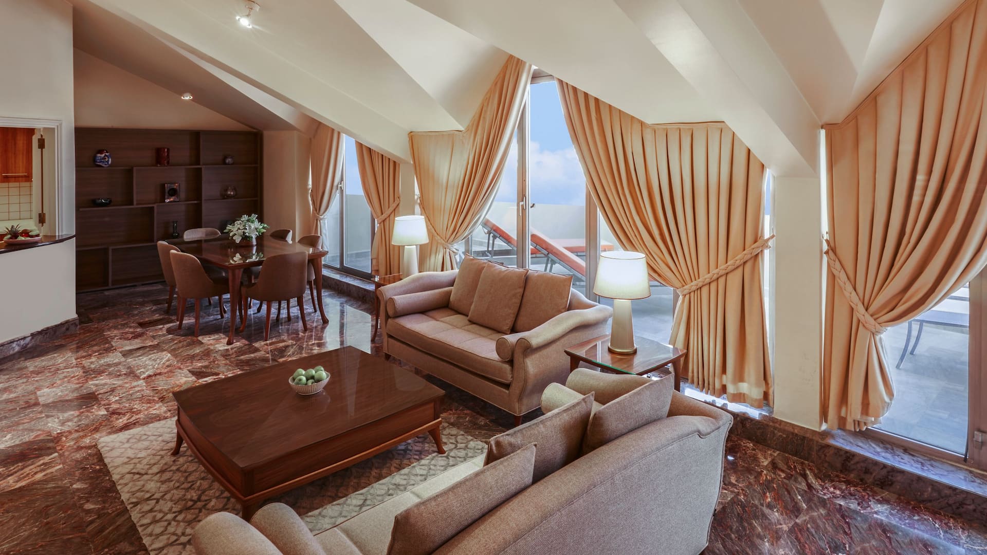 Grand Hyatt Istanbul Three Bedroom Bosphorus View Terrace Suite Living Room