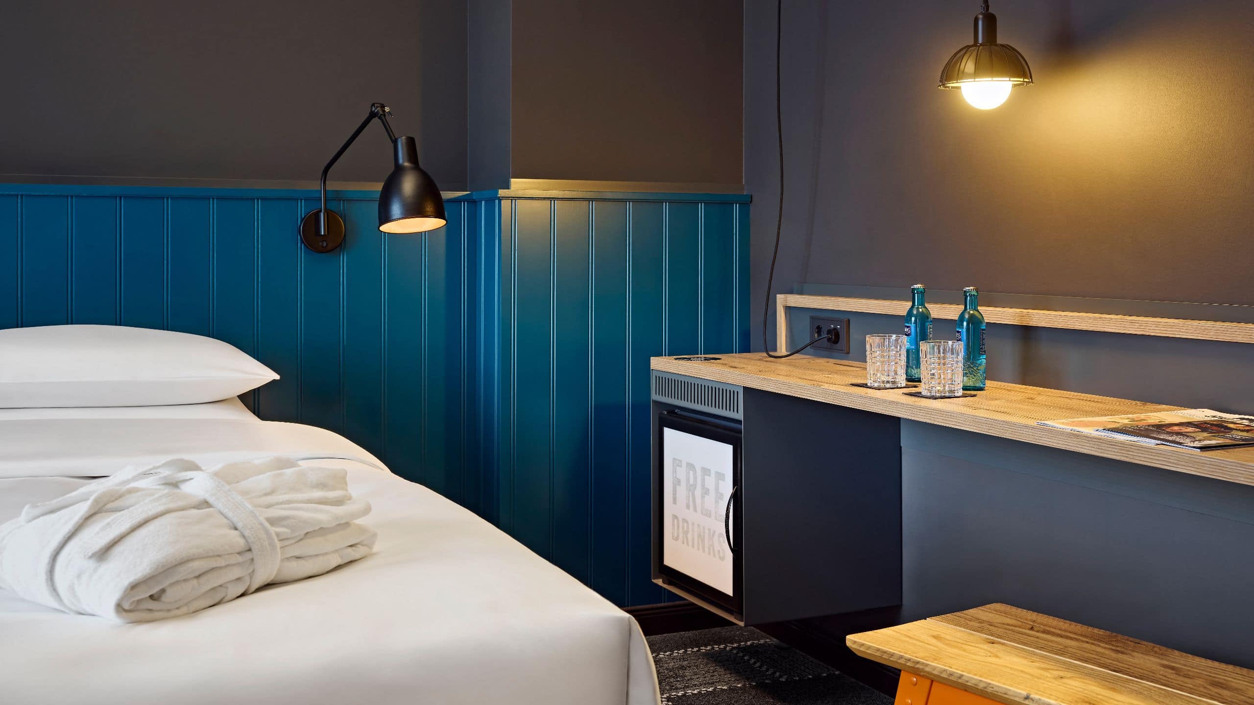 3 of 8 Me and All Hotel Mainz King Bed Premium Detail Bathrobe