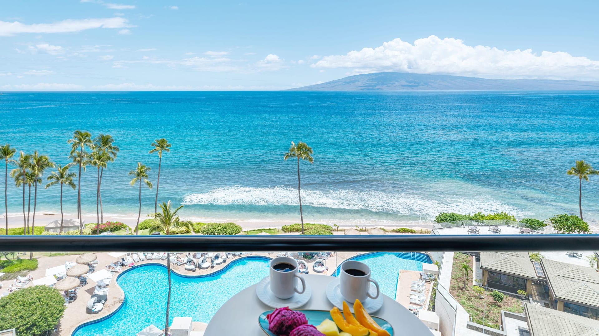 Hyatt Regency Maui Resort and Spa Oceanfront Room View Coffee