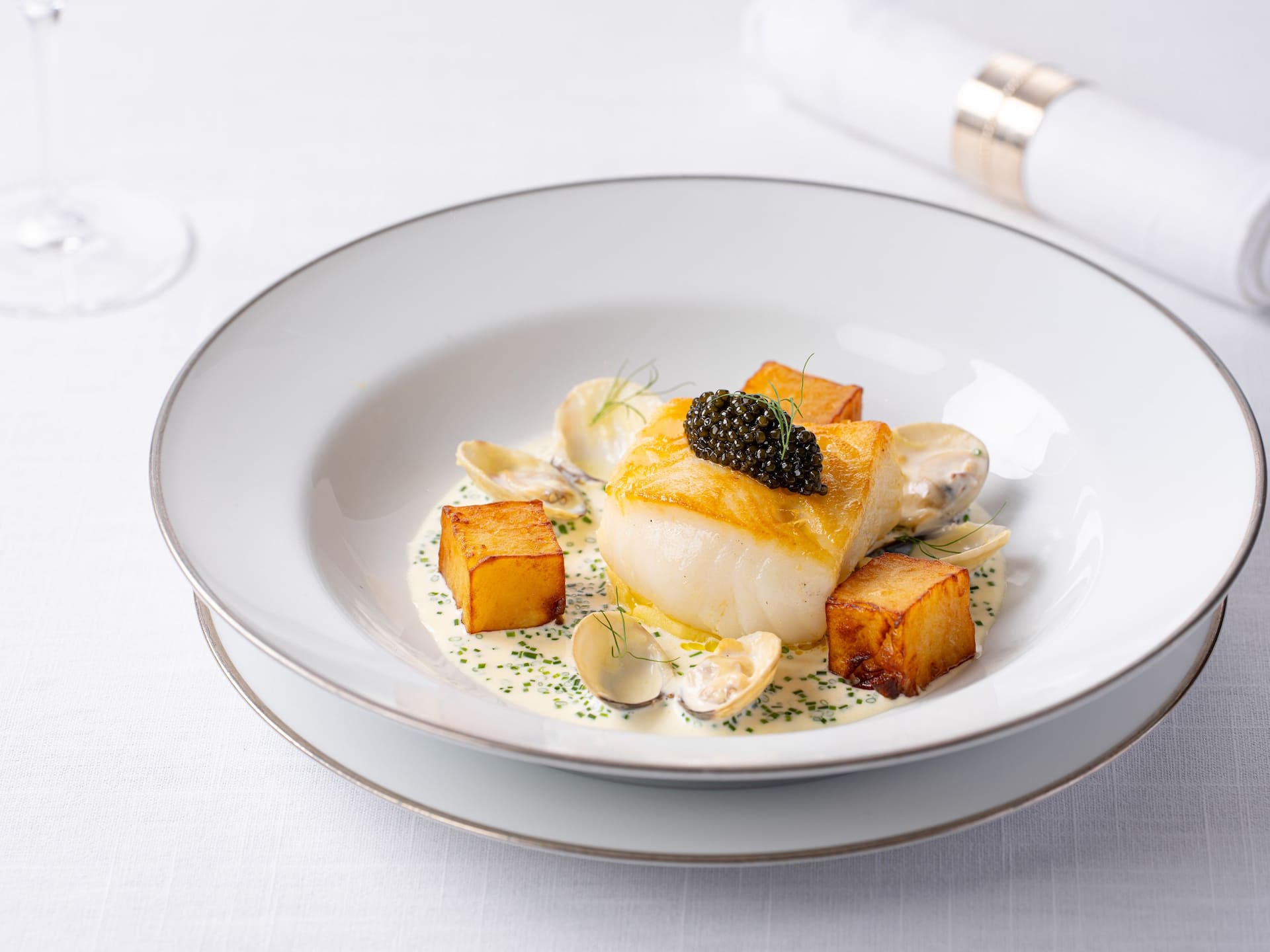 Hyatt Regency Hong Kong, Tsim Sha Tsui Baked Atlantic Cod Fish Potato Cavier