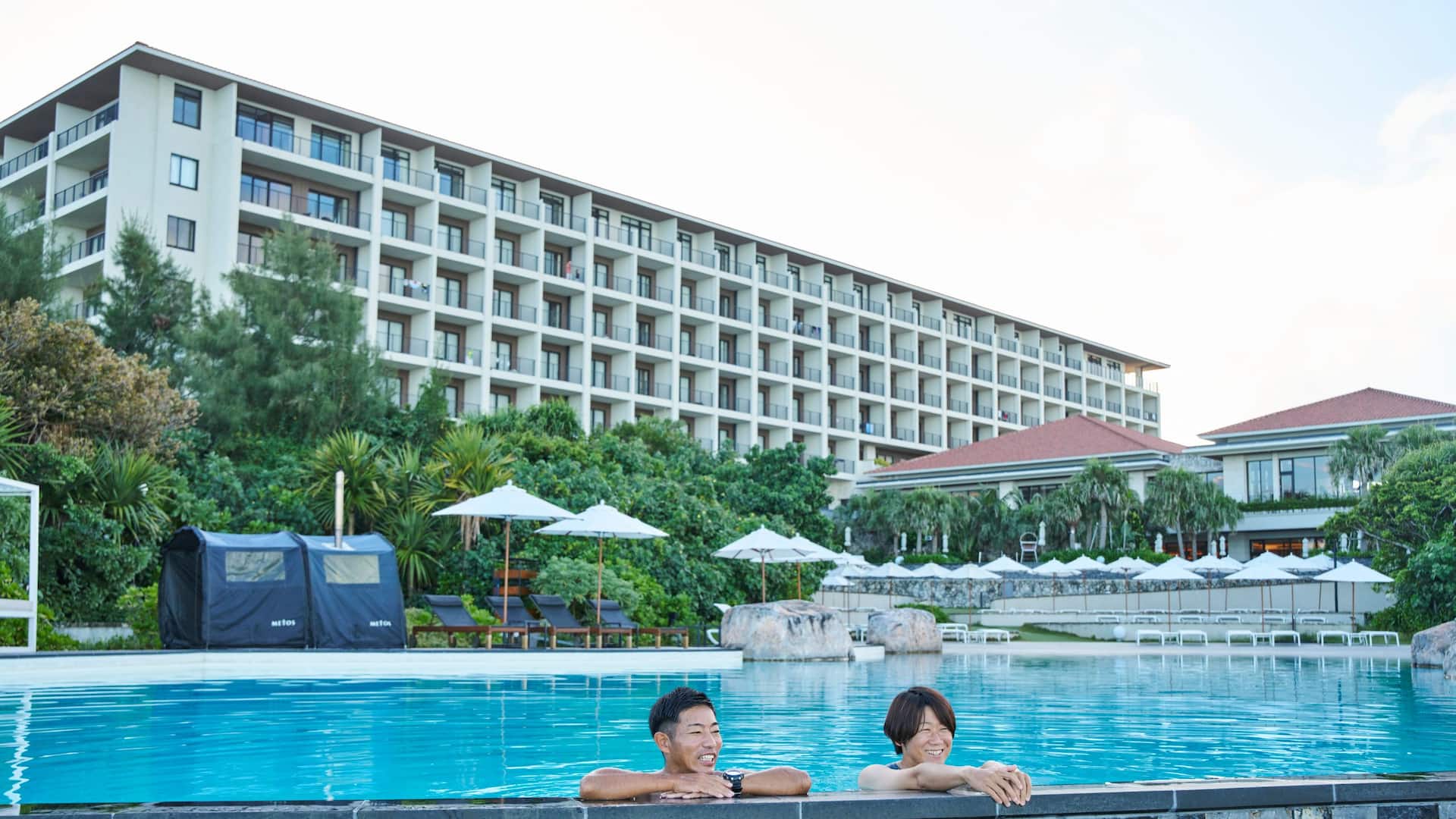 Hyatt Regency Seragaki Island, Okinawa Tent Sauna Pool Area