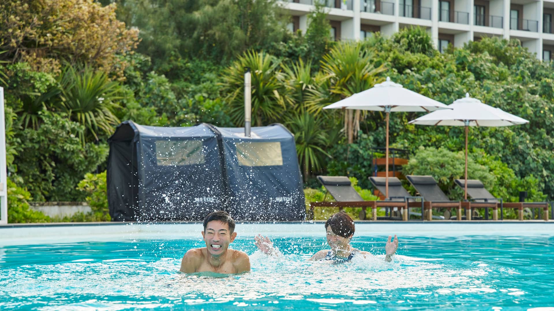 Hyatt Regency Seragaki Island, Okinawa Tent Sauna Water Bath