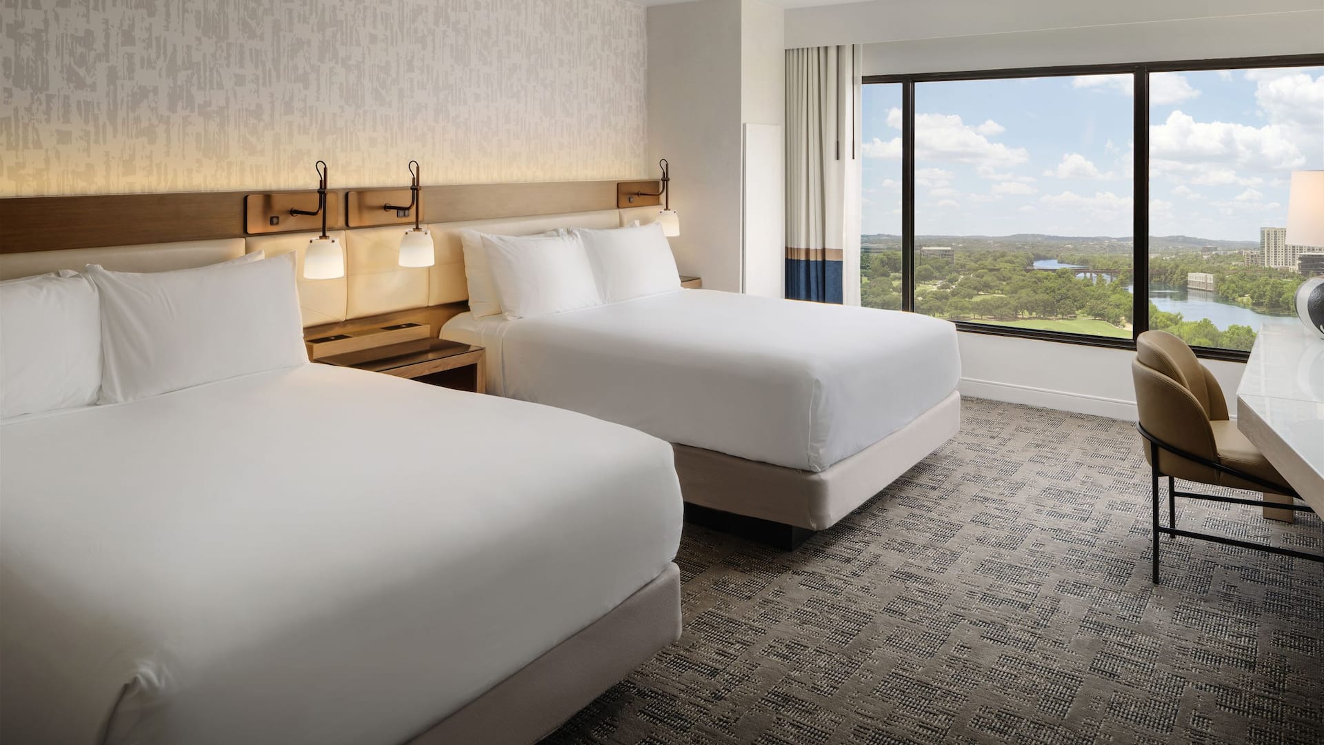 Hyatt Regency Austin Two Queen Beds Partial Lake View West Facing