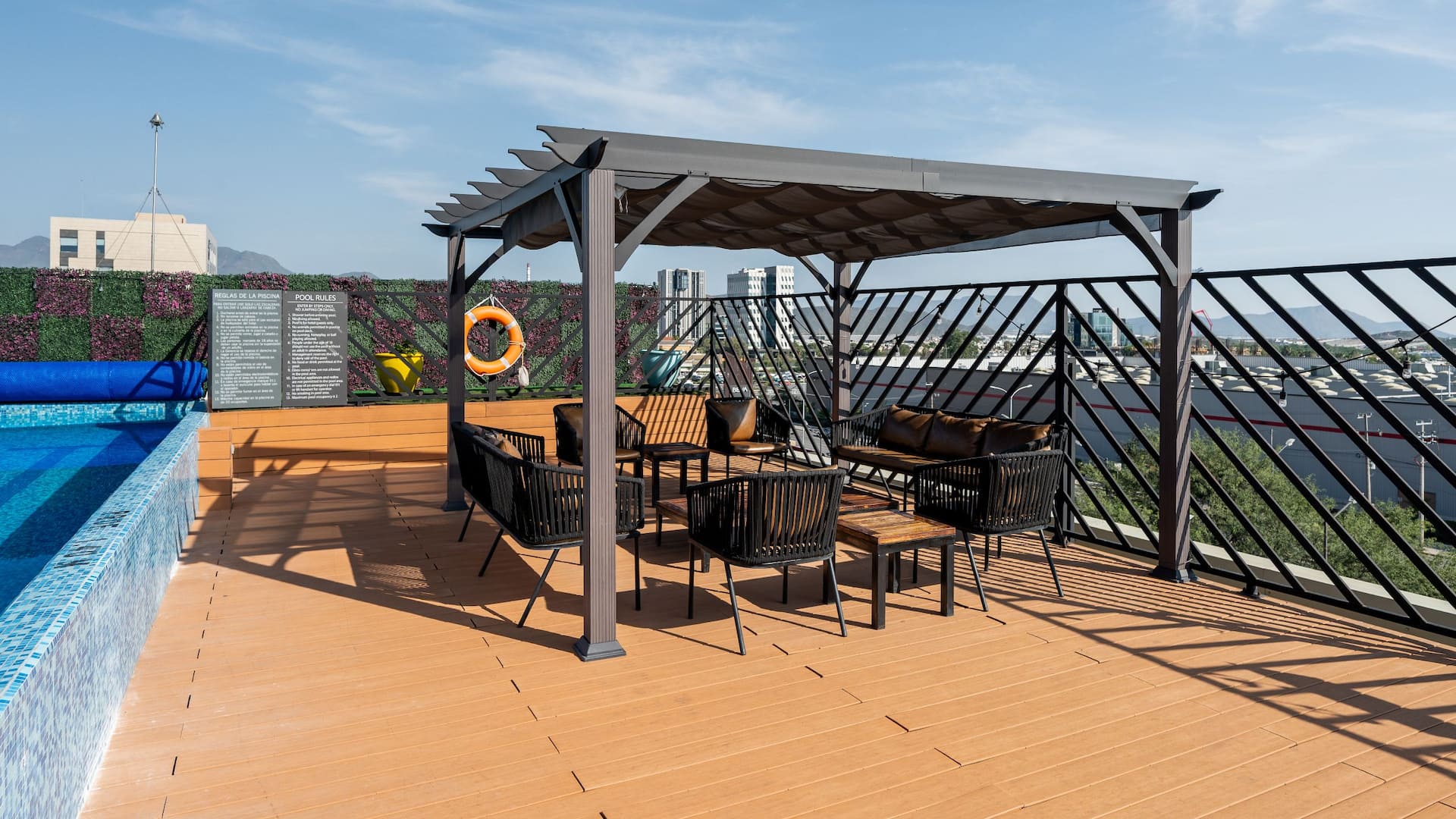 Hyatt Place Saltillo Lounge Terrace Area