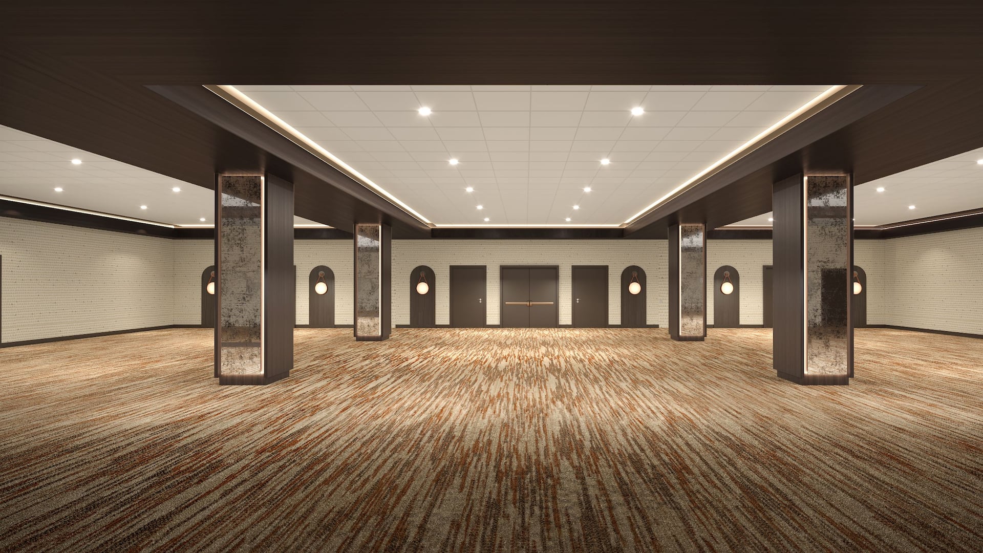 Hyatt Regency San Antonio Riverwalk Rendering Rio Grande Ballroom View Wide