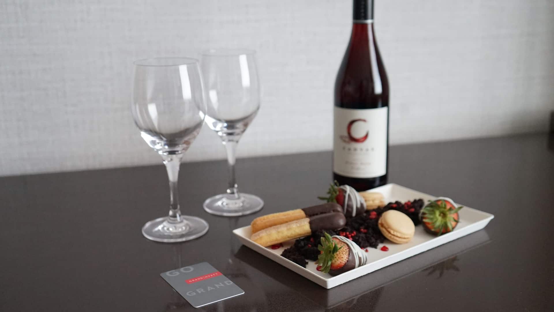 Grand Hyatt San Antonio River Walk Cheese Plate With Wine