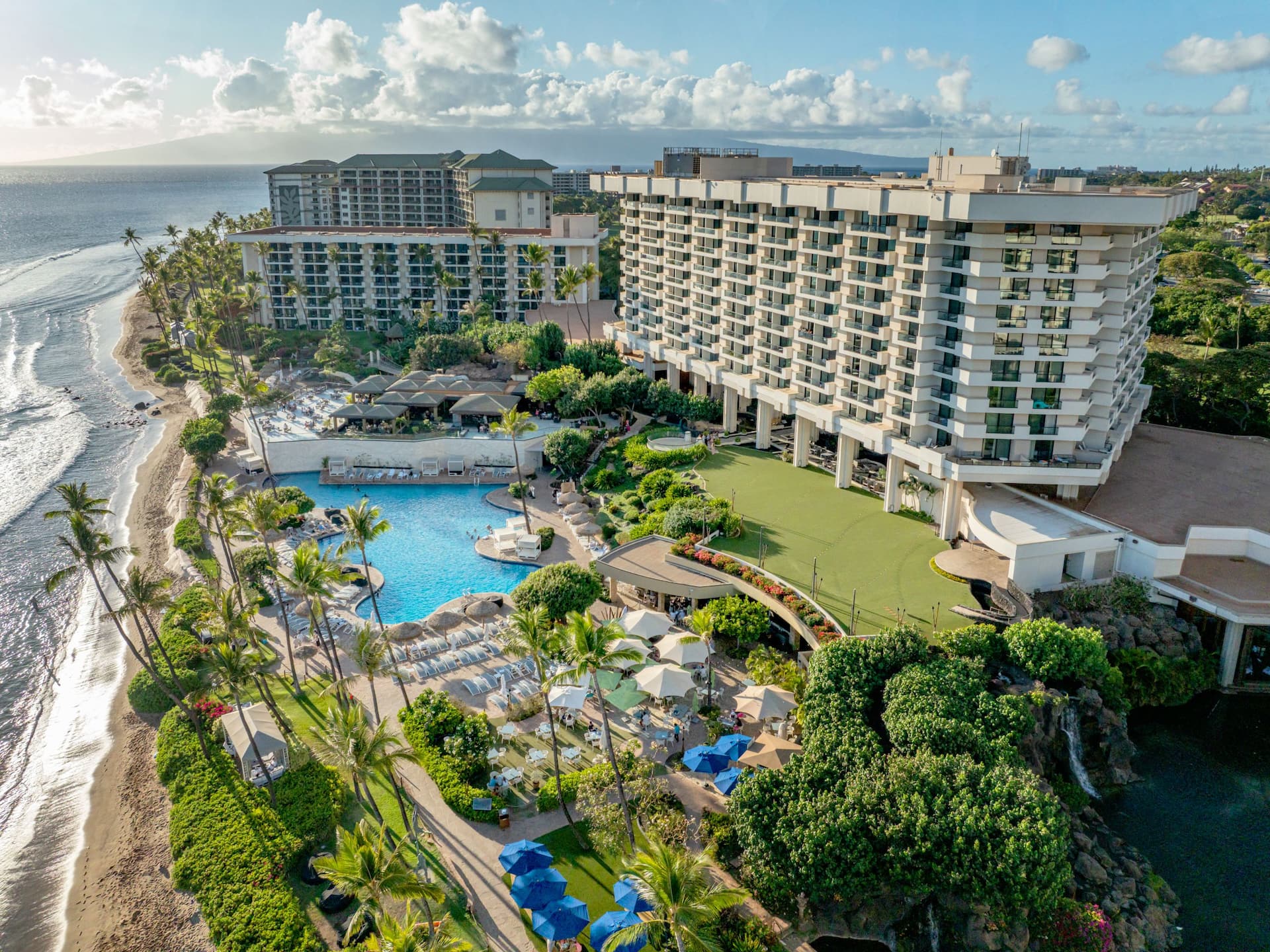 Hyatt Regency Maui Resort and Spa Pool Umalu Halonakai Aerial