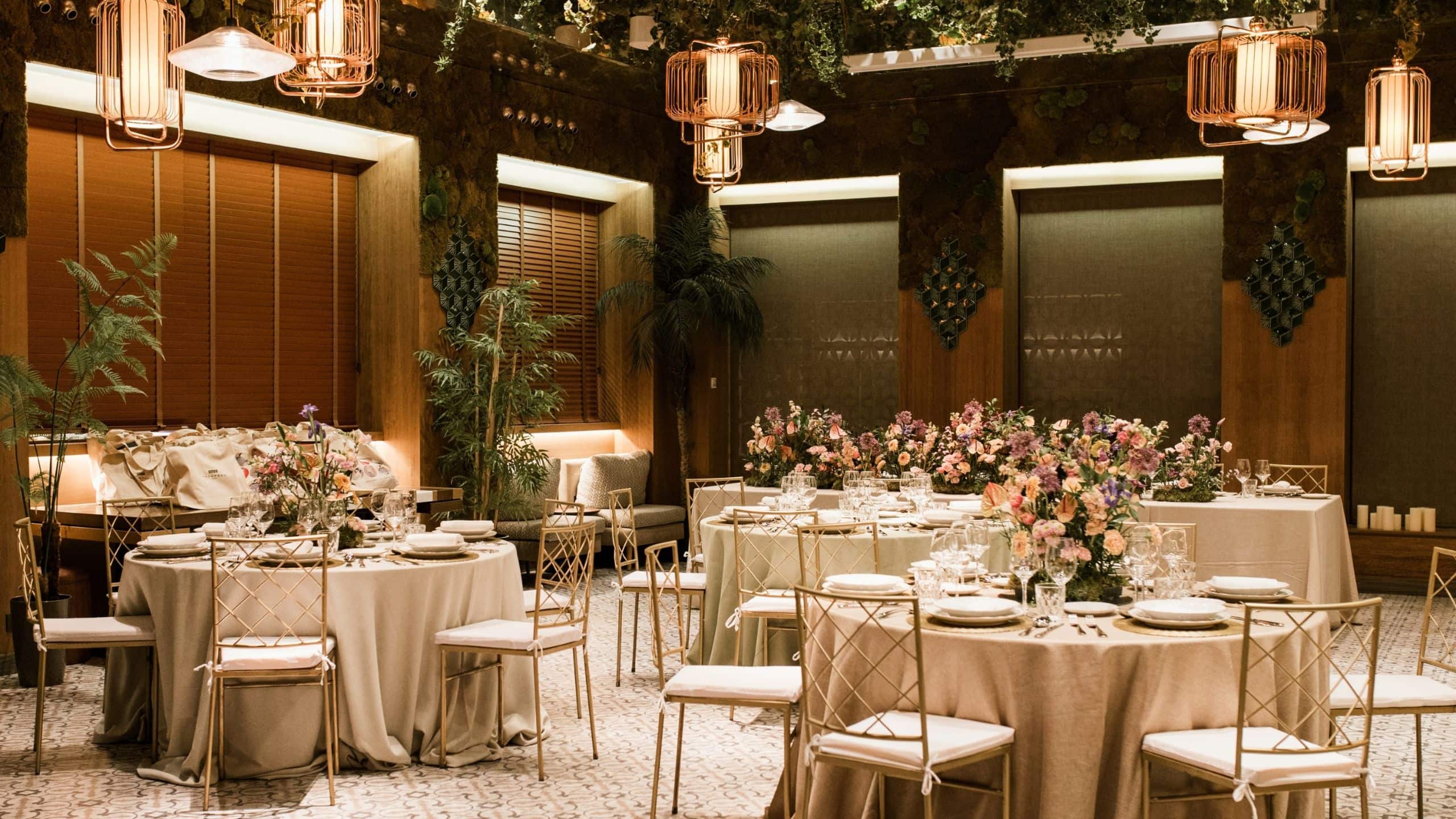 Hyatt Centric Gran Via Madrid Wedding Tables