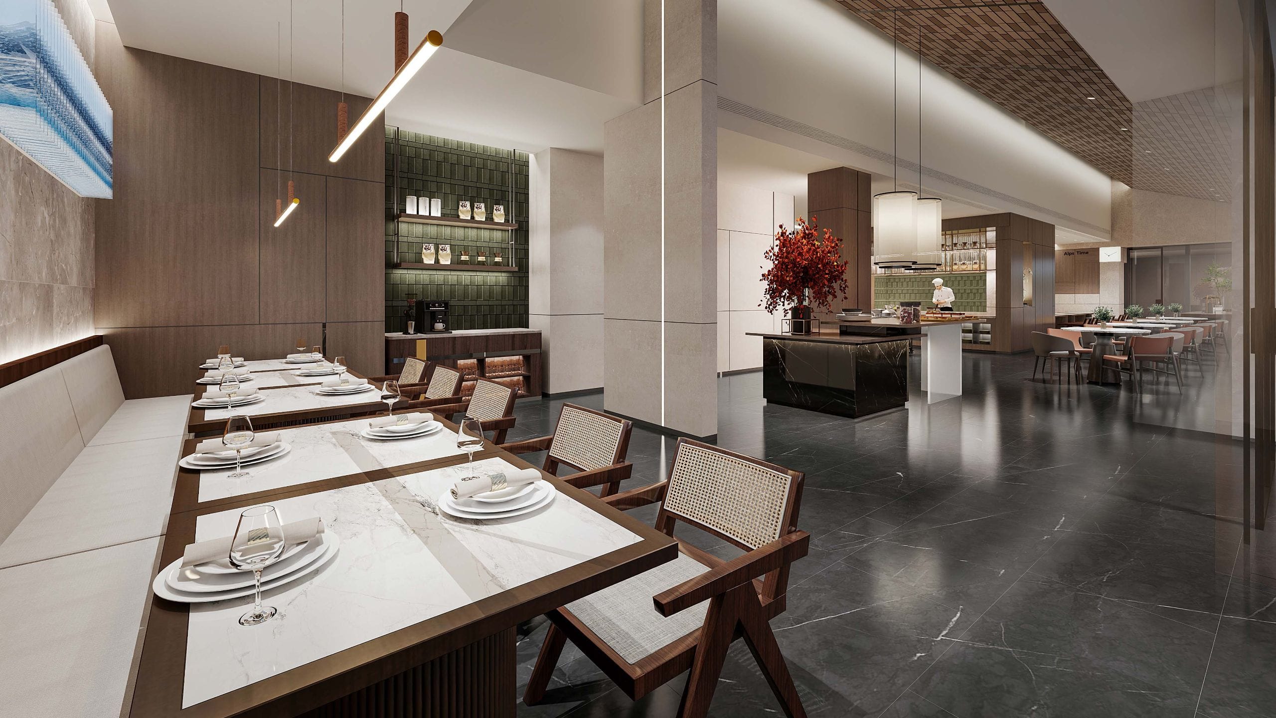 UrCove Taicang Alps Resort Restaurant Tables