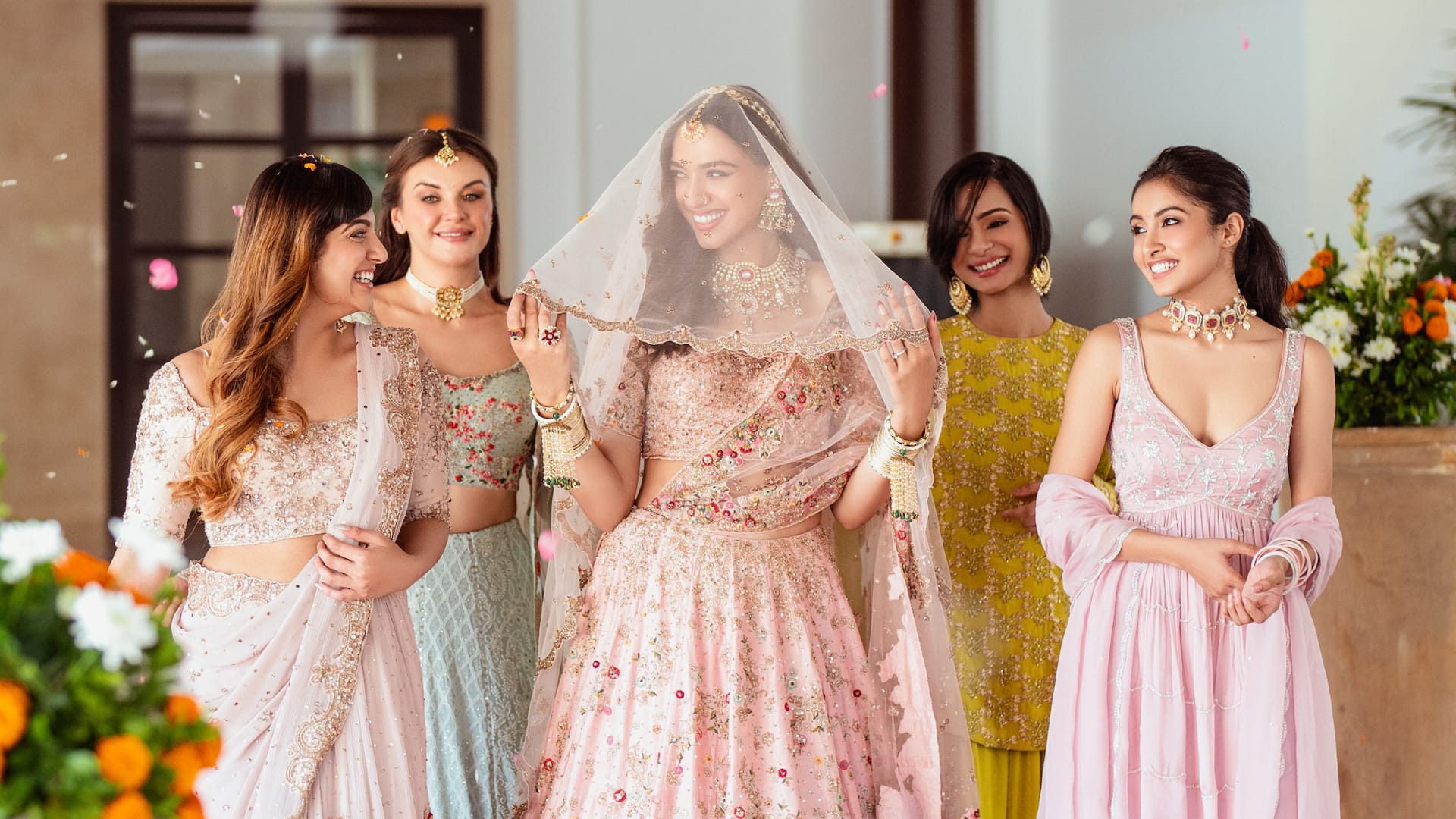 5 of 5 Grand Hyatt Goa Weddings Jarokha Bride Dresses