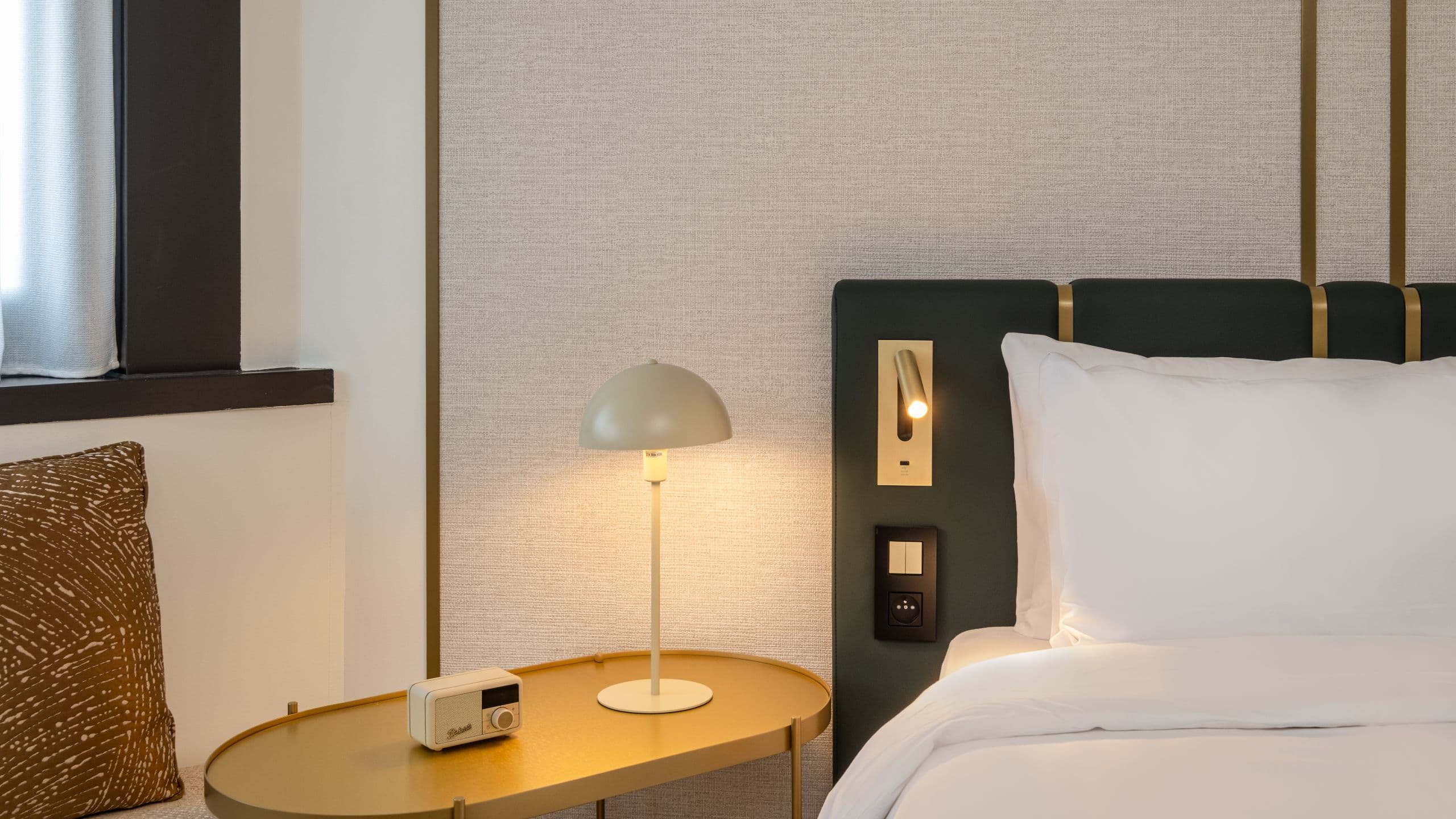 1 of 2 Hyatt Centric Reims Guestroom King Bedside Table