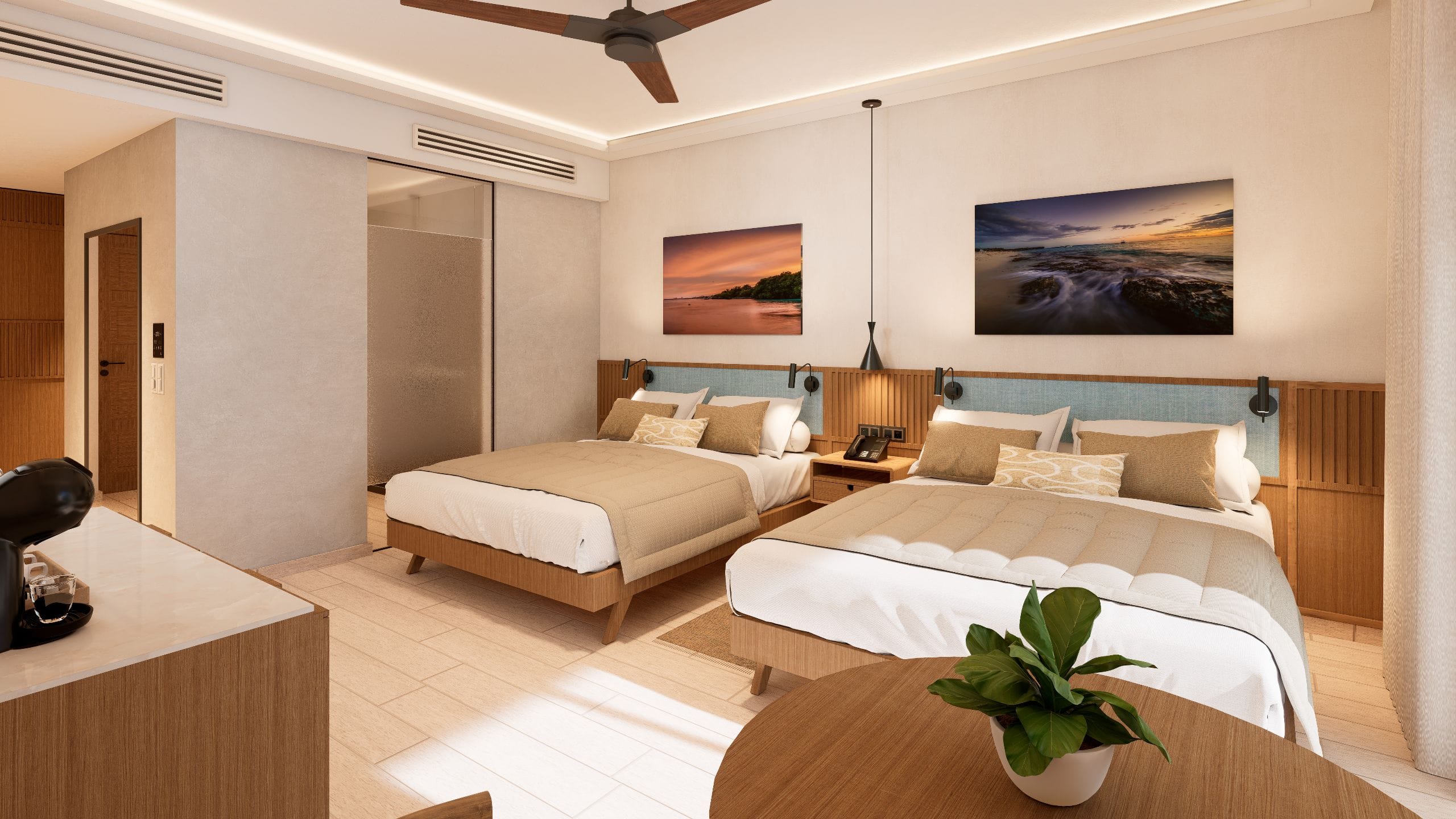 Hyatt Vivid Punta Cana Double Room Garden View Bedroom