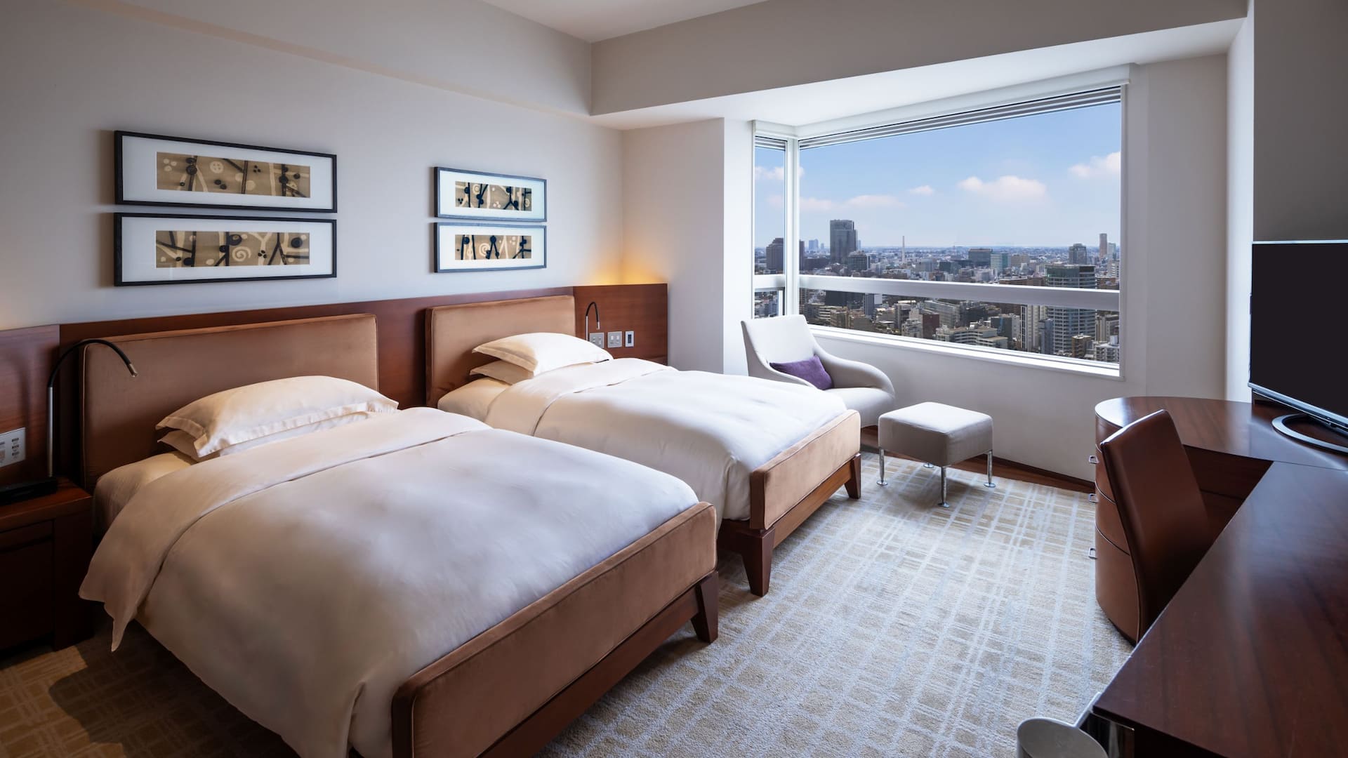第 1，共 5 Grand Hyatt Tokyo Two Twin Beds City View Daytime