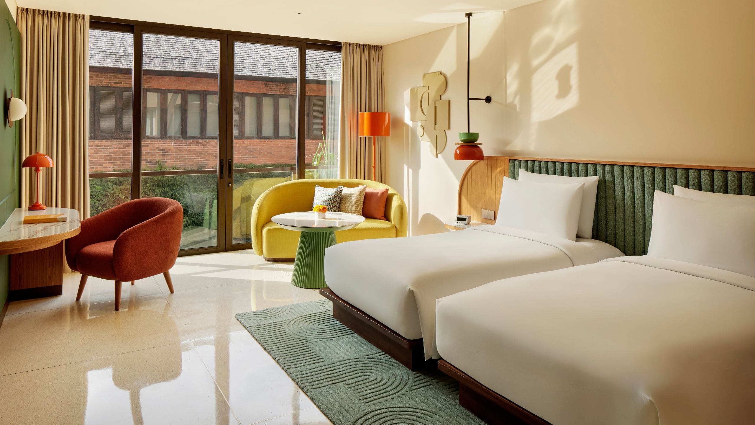 KLEO Seminyak Twin Bed Street View