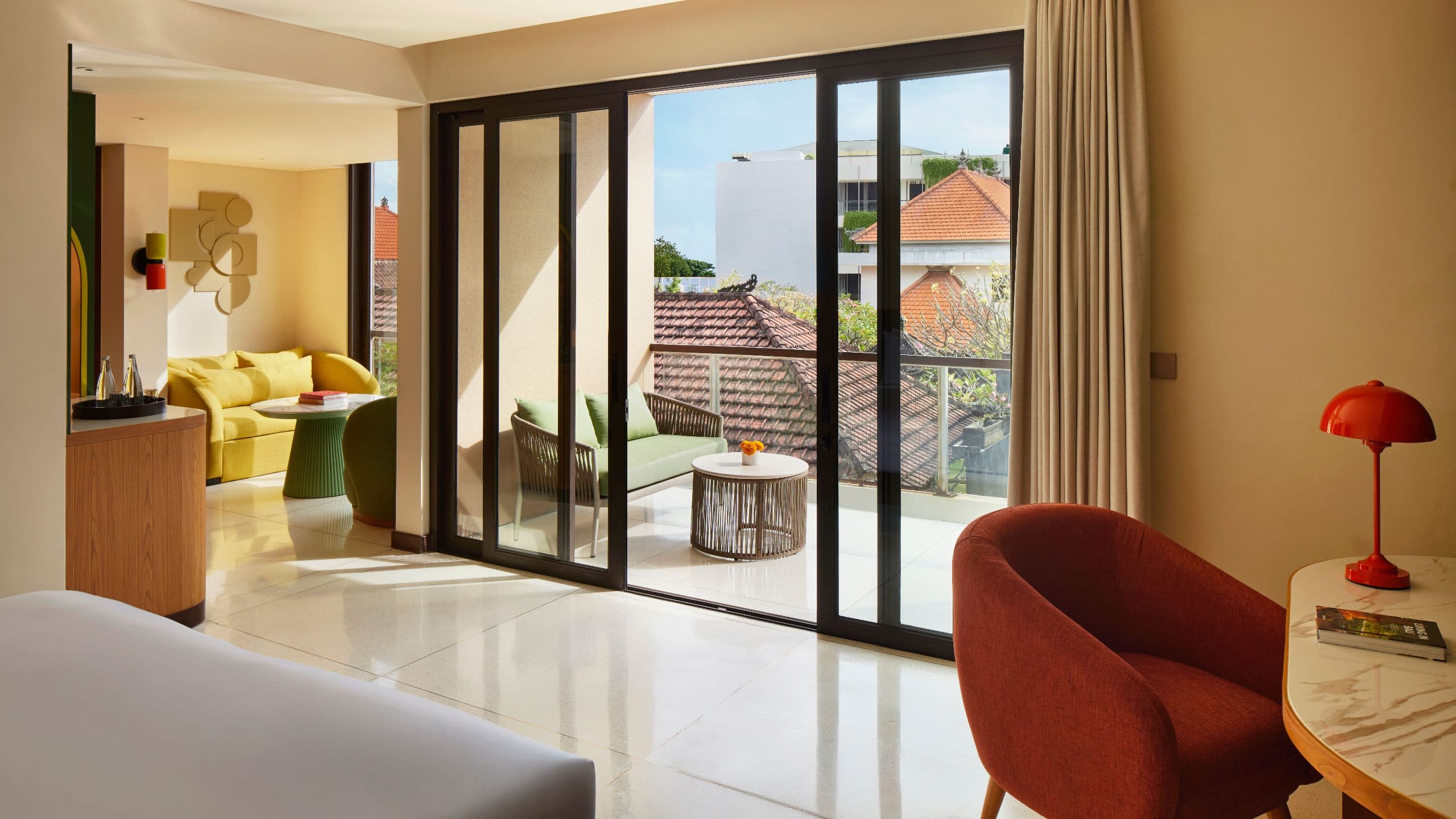 KLEO Seminyak King Bed Balcony Outdoor Area