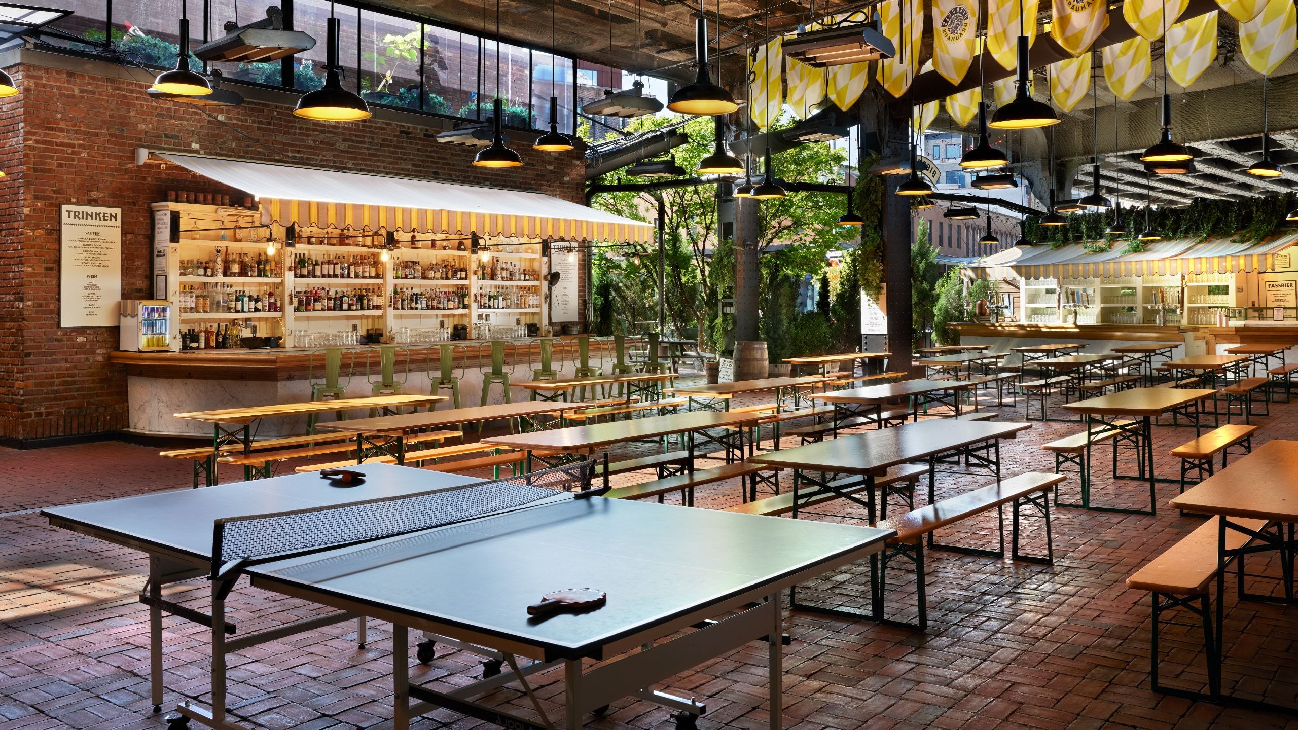 1 of 1 The Standard, High Line The Biergarten Ping Pong