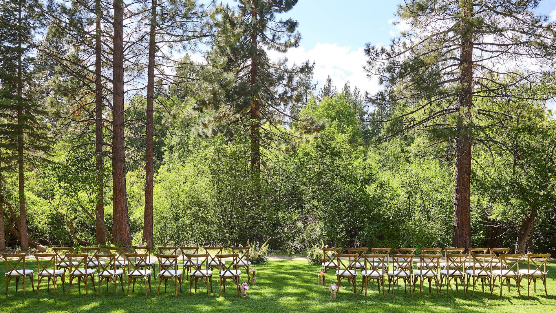 2 of 5 Hyatt Regency Lake Tahoe Resort, Spa and Casino Creekside Lawn Wedding Ceremony