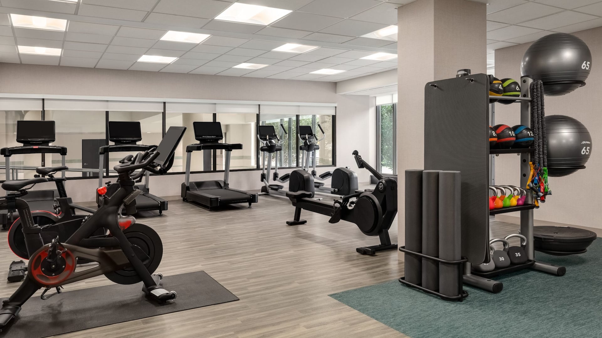 Hyatt Place Bloomington Fitness Center Peloton Cardio Machines