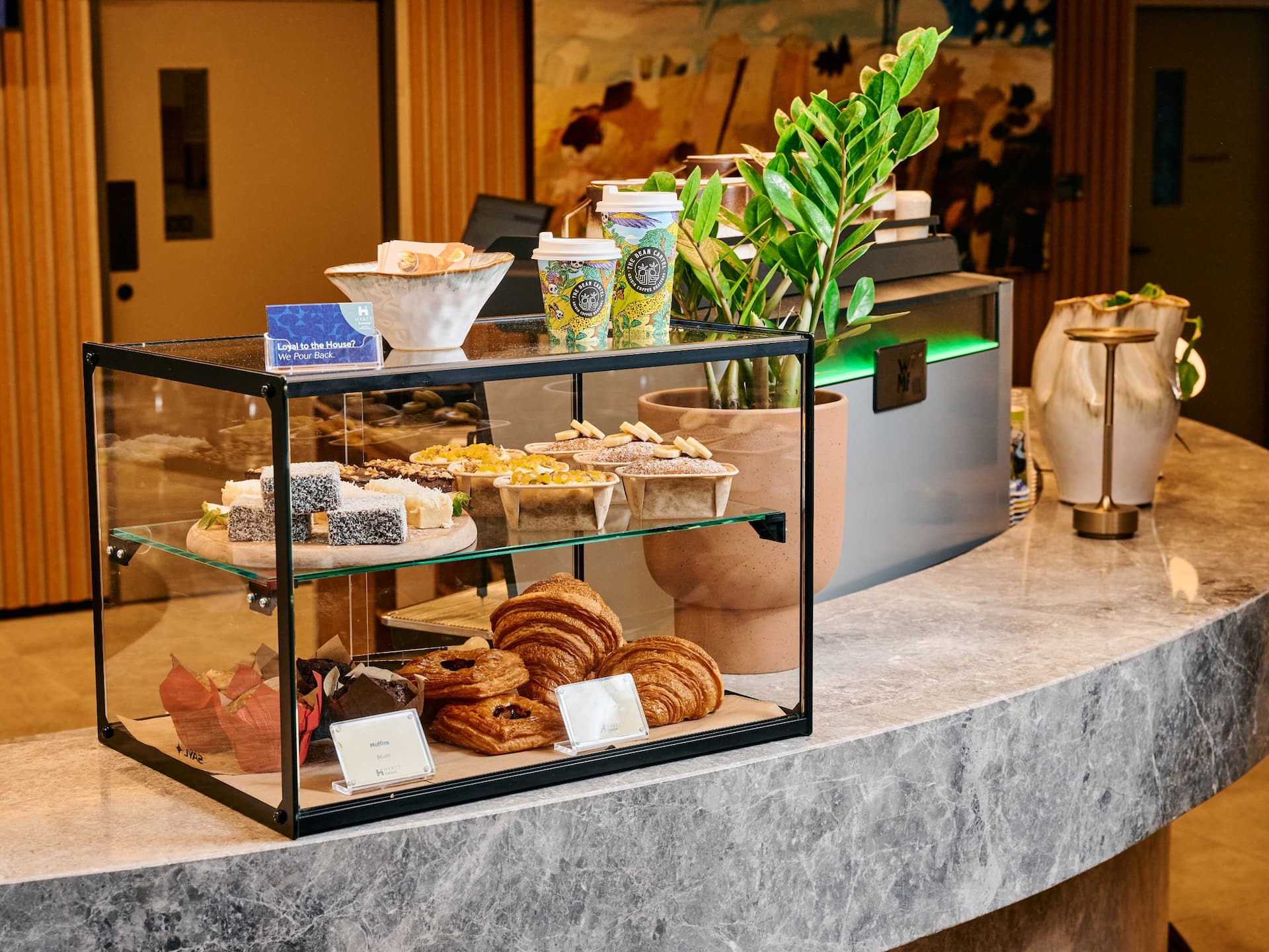 Hyatt House South Melbourne Pastry Cabinet Close Up