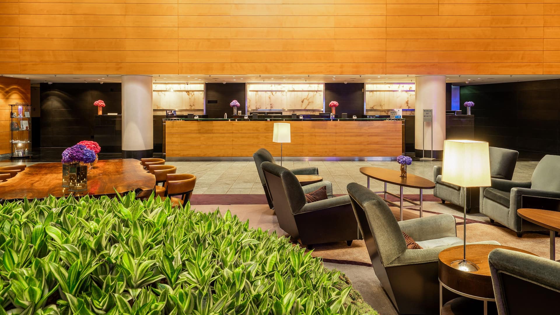 Grand Hyatt Berlin Lobby Plants Front Office