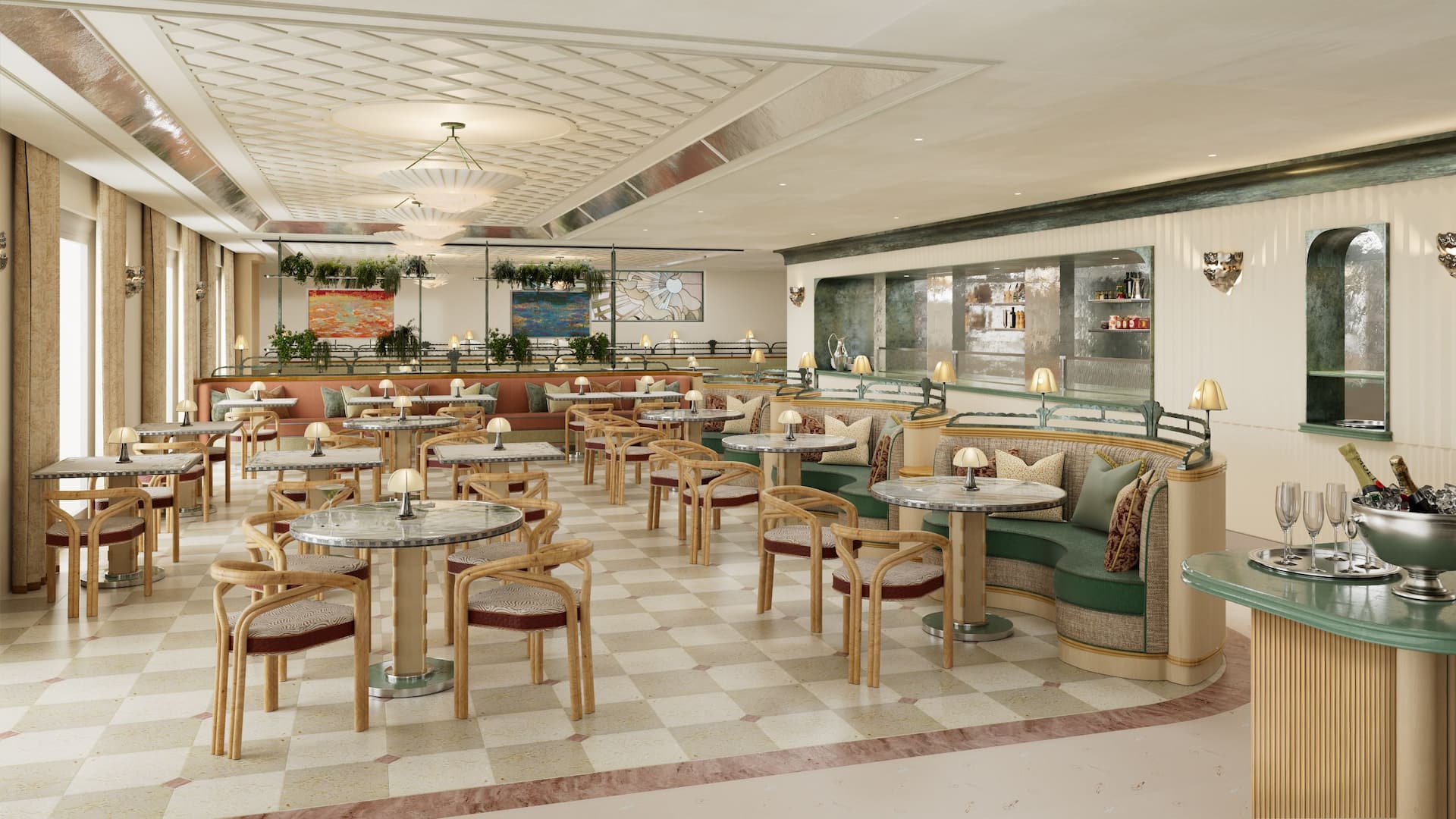 Hyatt Regency Nice Palais de la Méditerranée New Restaurant Day Time