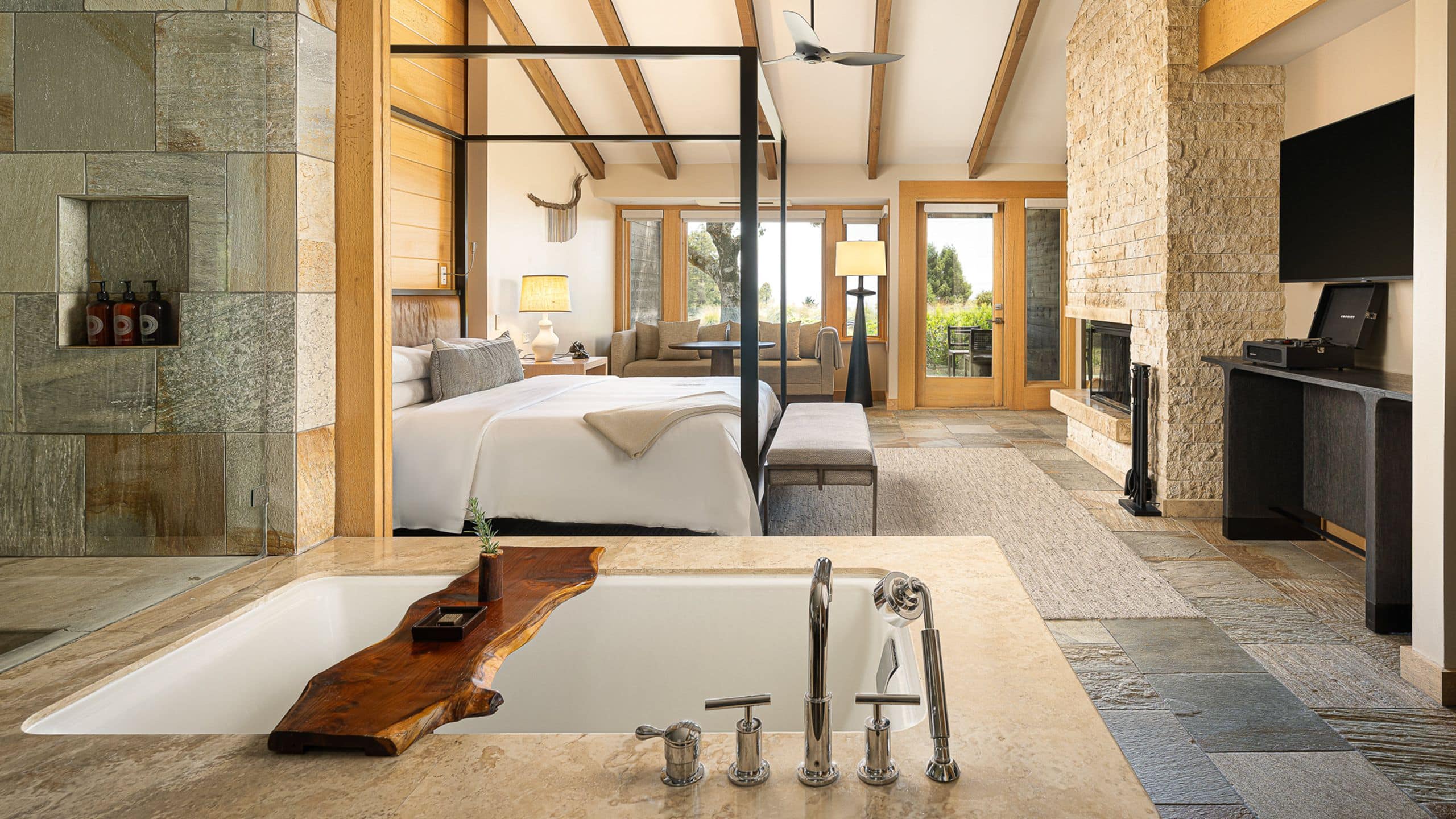 Alila Ventana Big Sur Pacific House Suite Bathtub