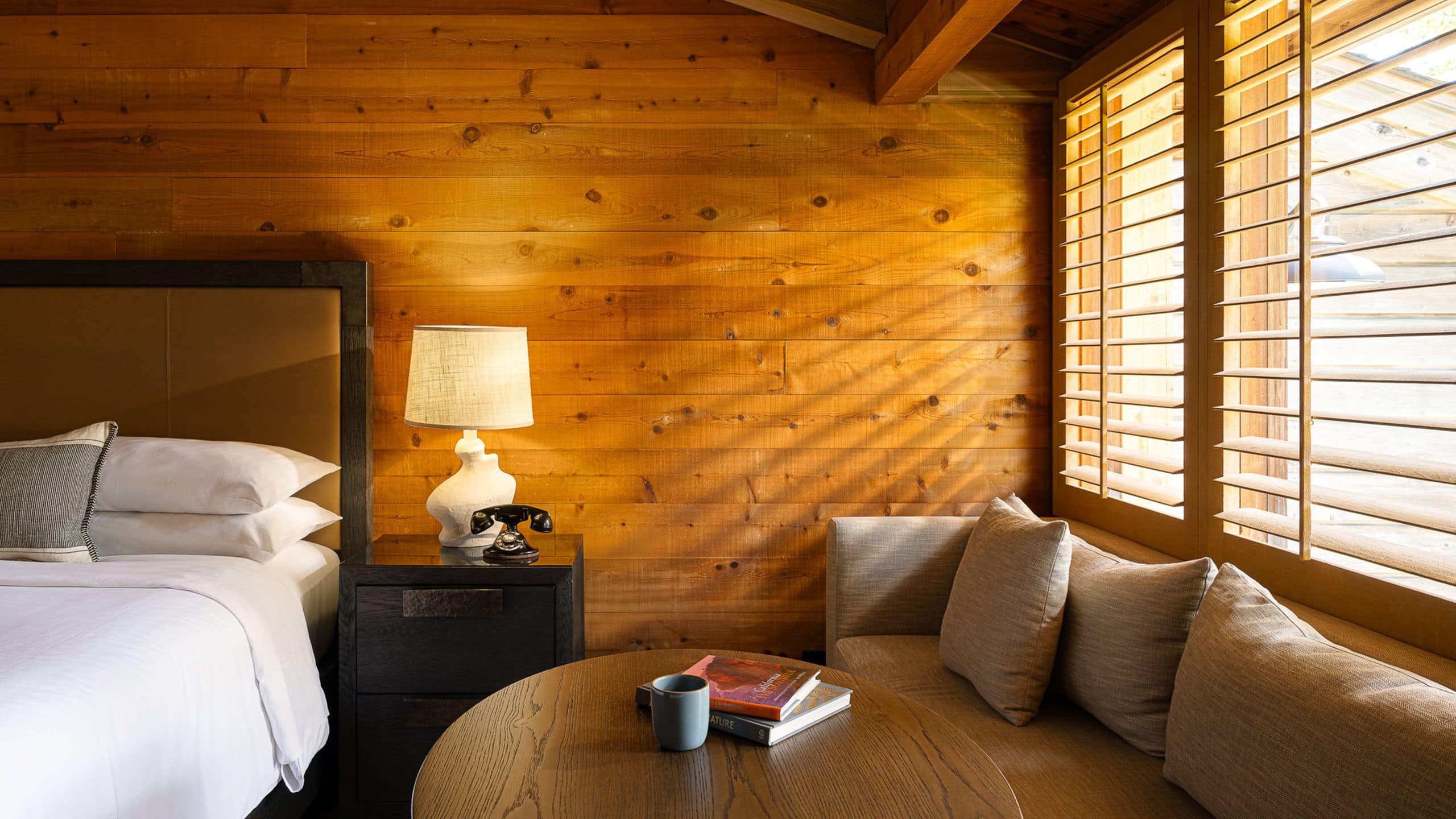 Alila Ventana Big Sur Ventana Fireplace Guestroom Seating Area